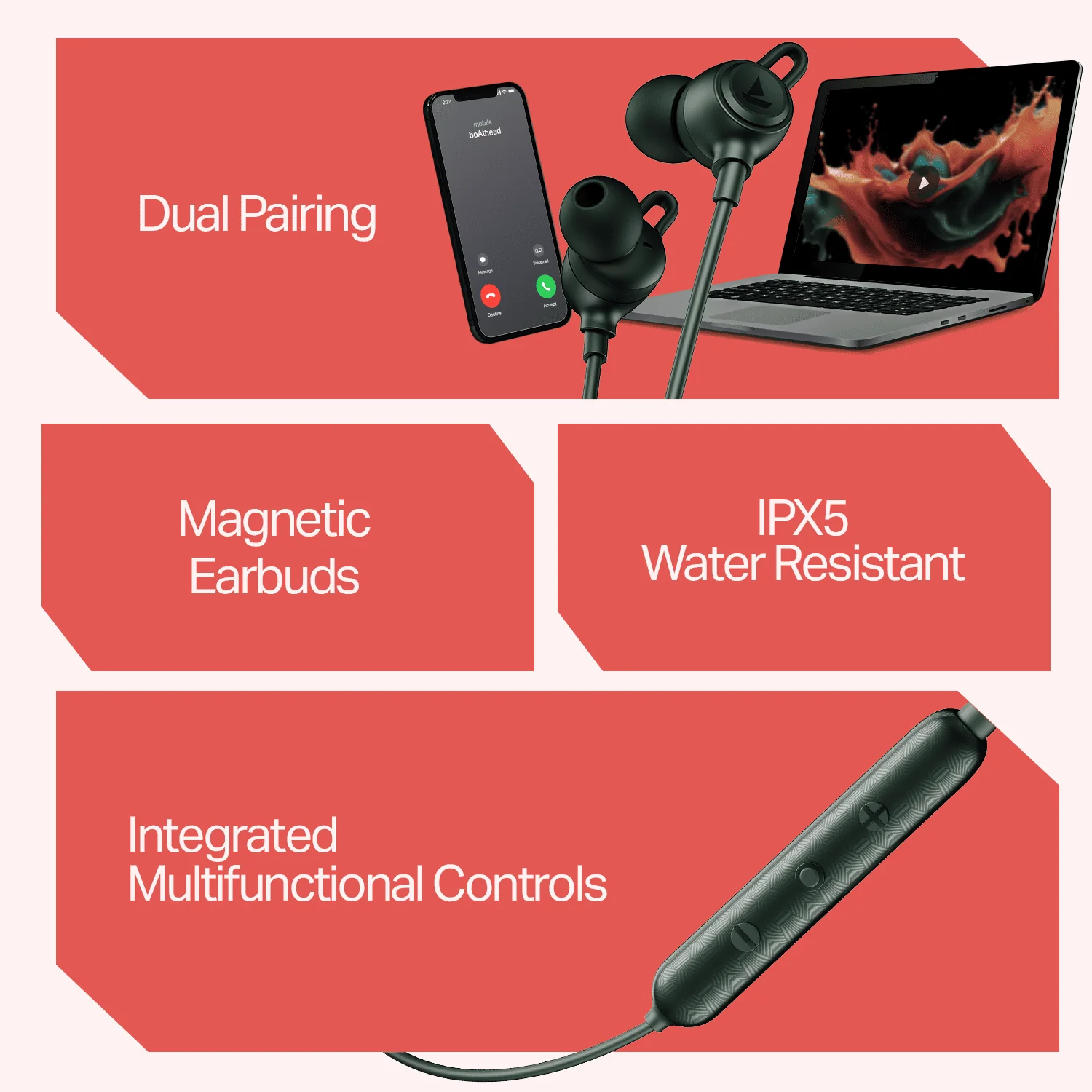 boAt Rockerz Bold | Wireless Neckband with 30H Playback, 10mm drivers & BEAST™ Mode with 60ms Latency - Image 14