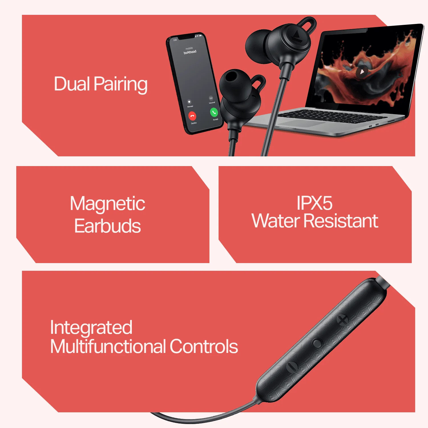 boAt Rockerz Bold | Wireless Neckband with 30H Playback, 10mm drivers & BEAST™ Mode with 60ms Latency - Image 8