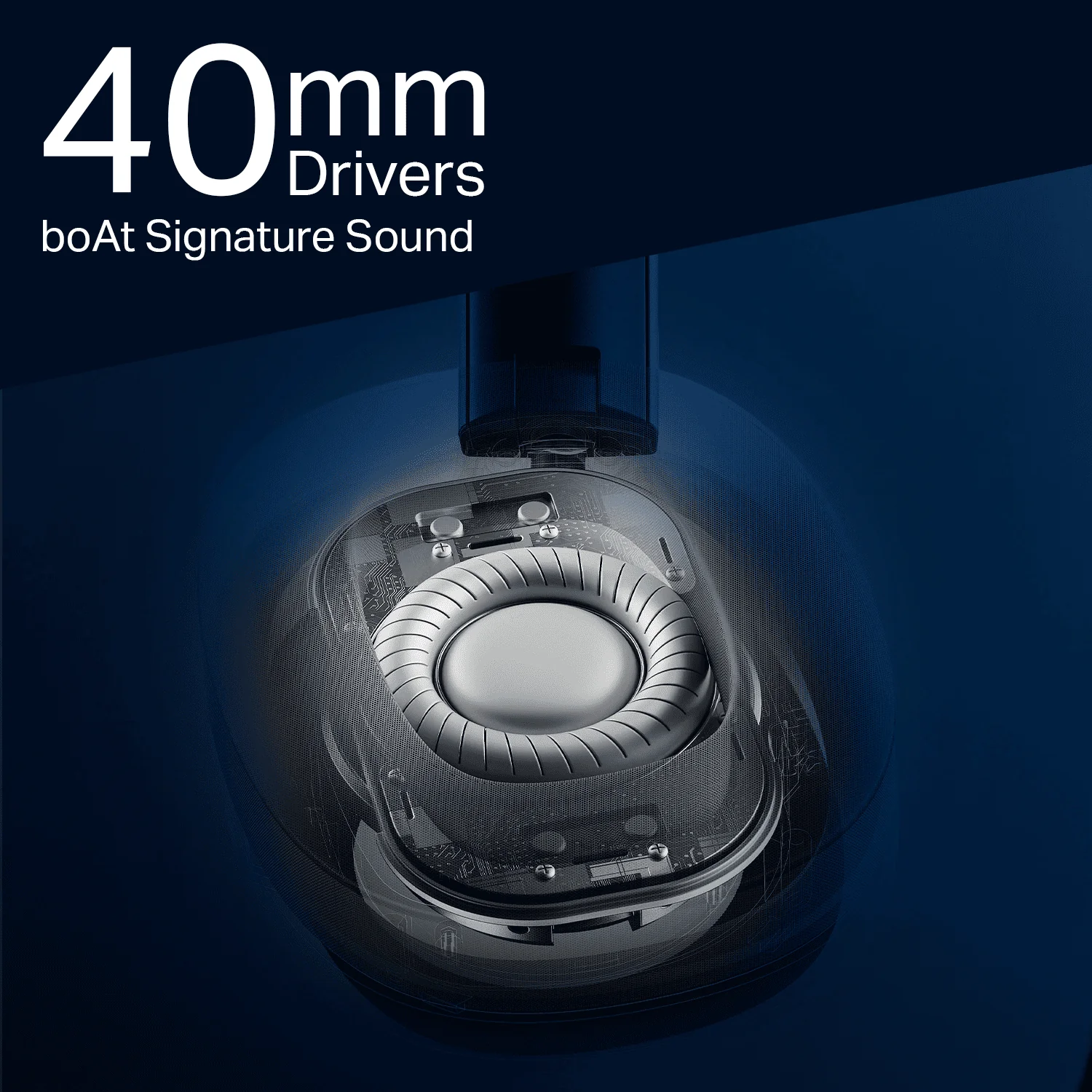 boAt Rockerz Plus 550 ANC | Wireless Headphones with 80H Playback, 40dB Hybrid ANC & boAt Signature Sound - Image 10