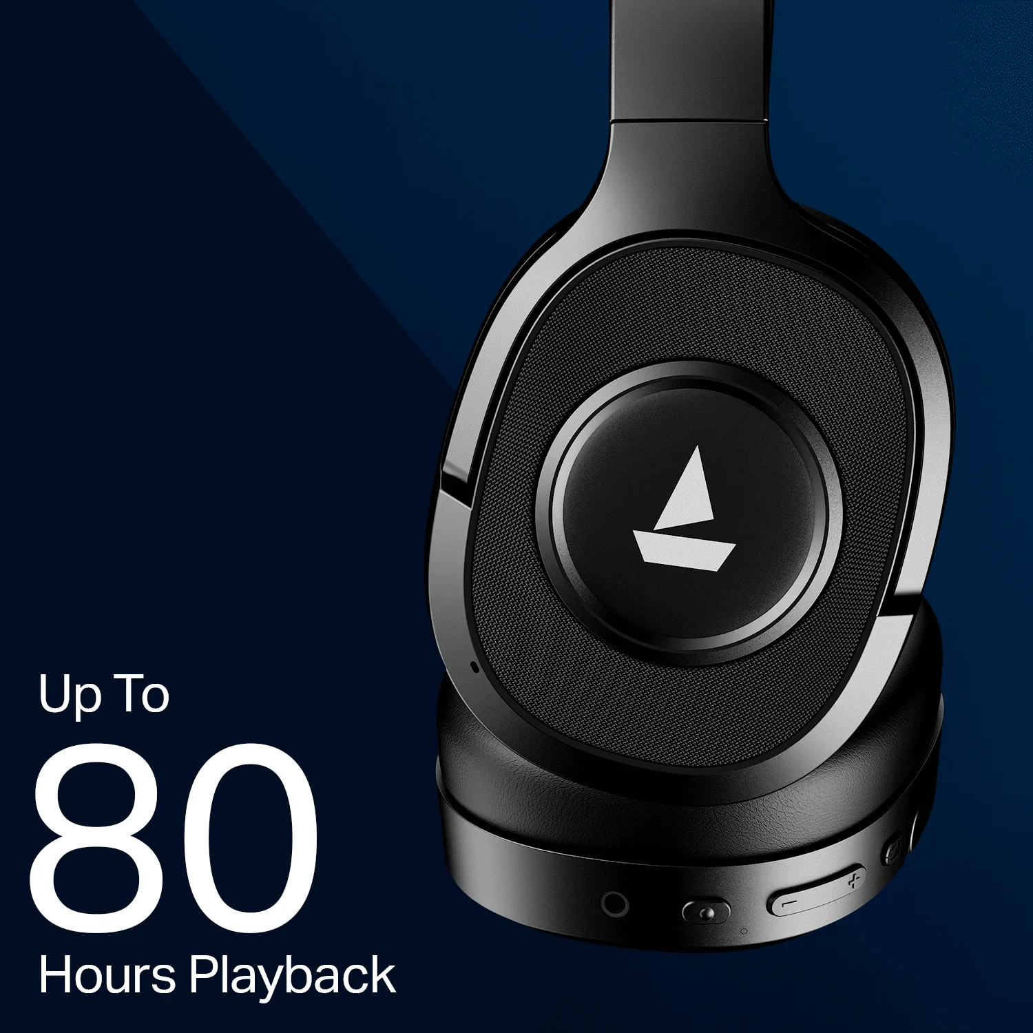 boAt Rockerz Plus 550 ANC | Wireless Headphones with 80H Playback, 40dB Hybrid ANC & boAt Signature Sound - Image 3