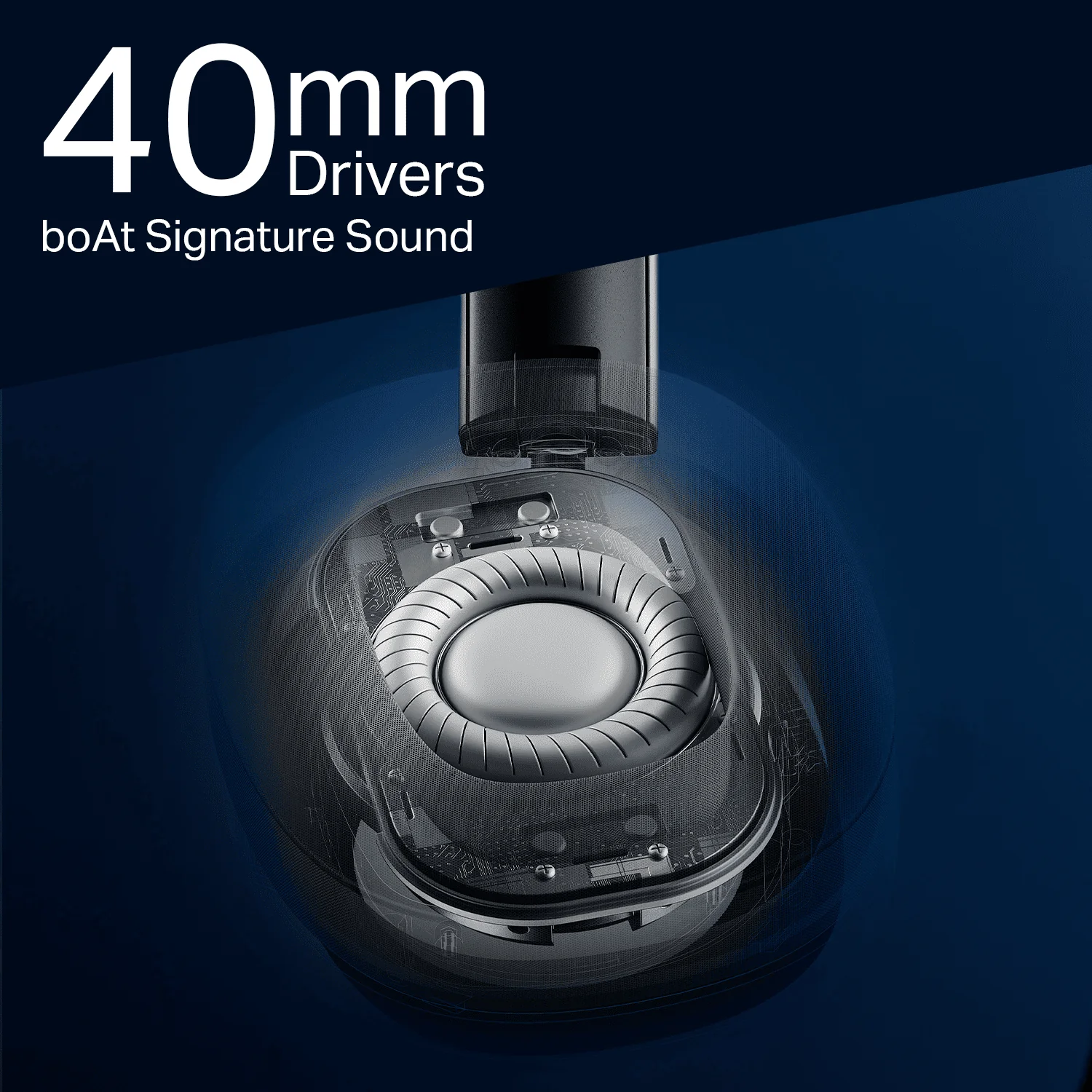 boAt Rockerz Plus 550 ANC | Wireless Headphones with 80H Playback, 40dB Hybrid ANC & boAt Signature Sound - Image 4