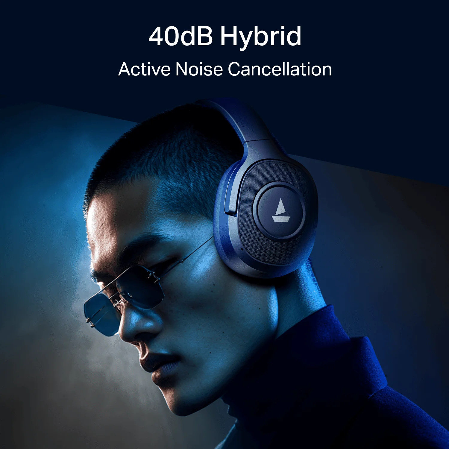 boAt Rockerz Plus 550 ANC | Wireless Headphones with 80H Playback, 40dB Hybrid ANC & boAt Signature Sound - Image 8