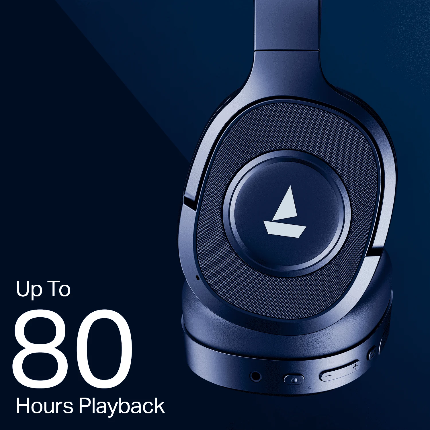 boAt Rockerz Plus 550 ANC | Wireless Headphones with 80H Playback, 40dB Hybrid ANC & boAt Signature Sound - Image 9