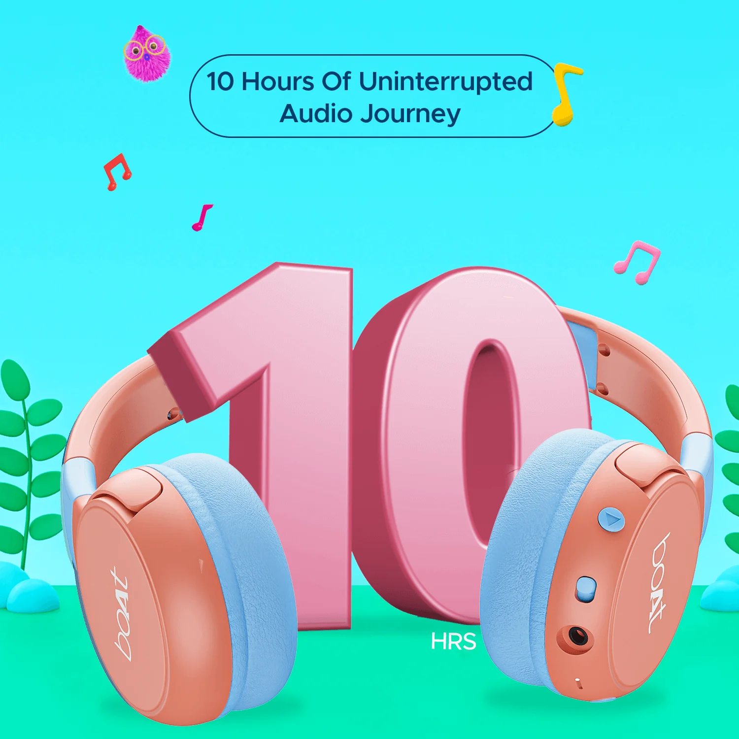 boAt Rockid Rush | Kids Wireless Bluetooth Headphone with 10Hours Playback, 30mm drivers, 85 dB Loudness Limit - Image 10