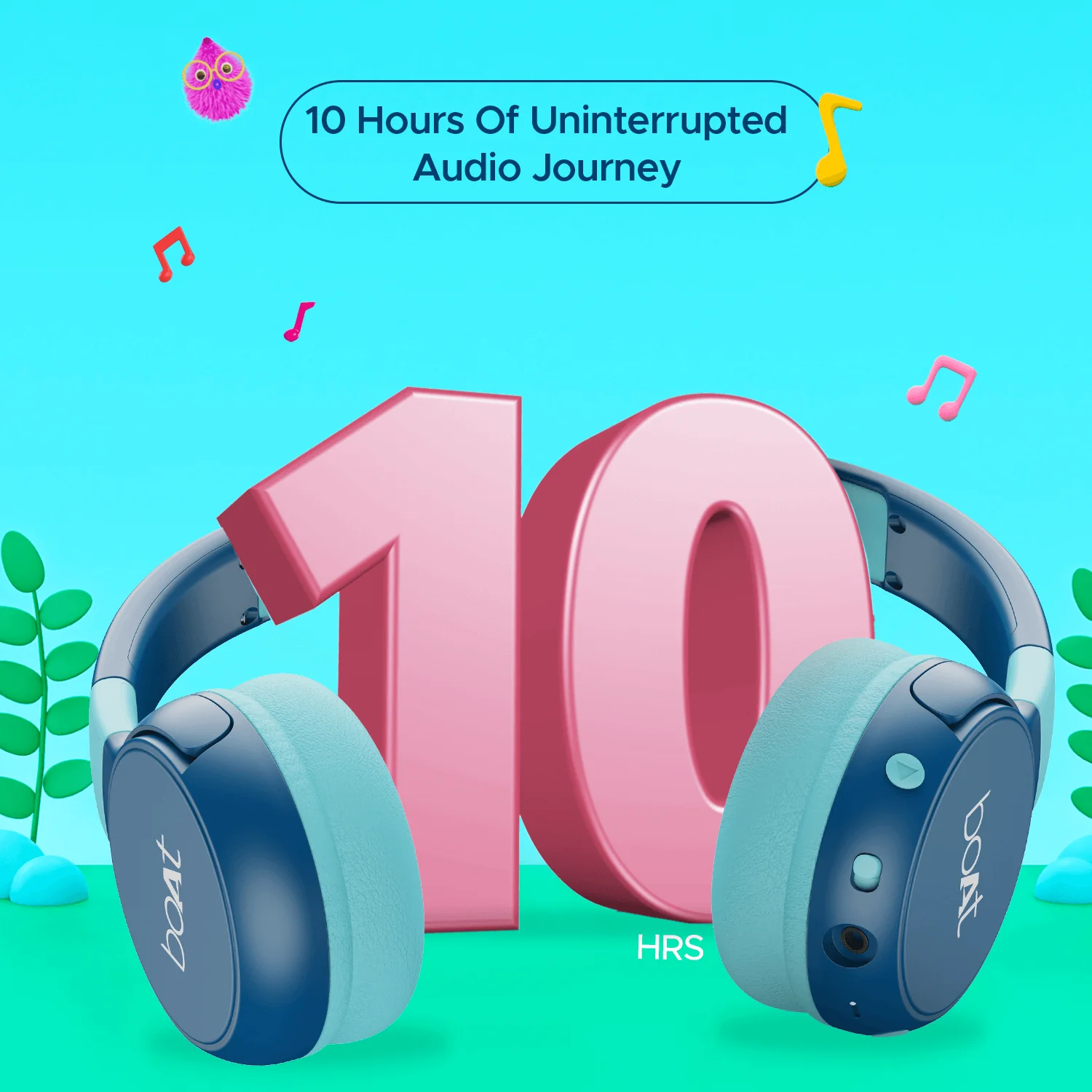 boAt Rockid Rush | Kids Wireless Bluetooth Headphone with 10Hours Playback, 30mm drivers, 85 dB Loudness Limit - Image 5