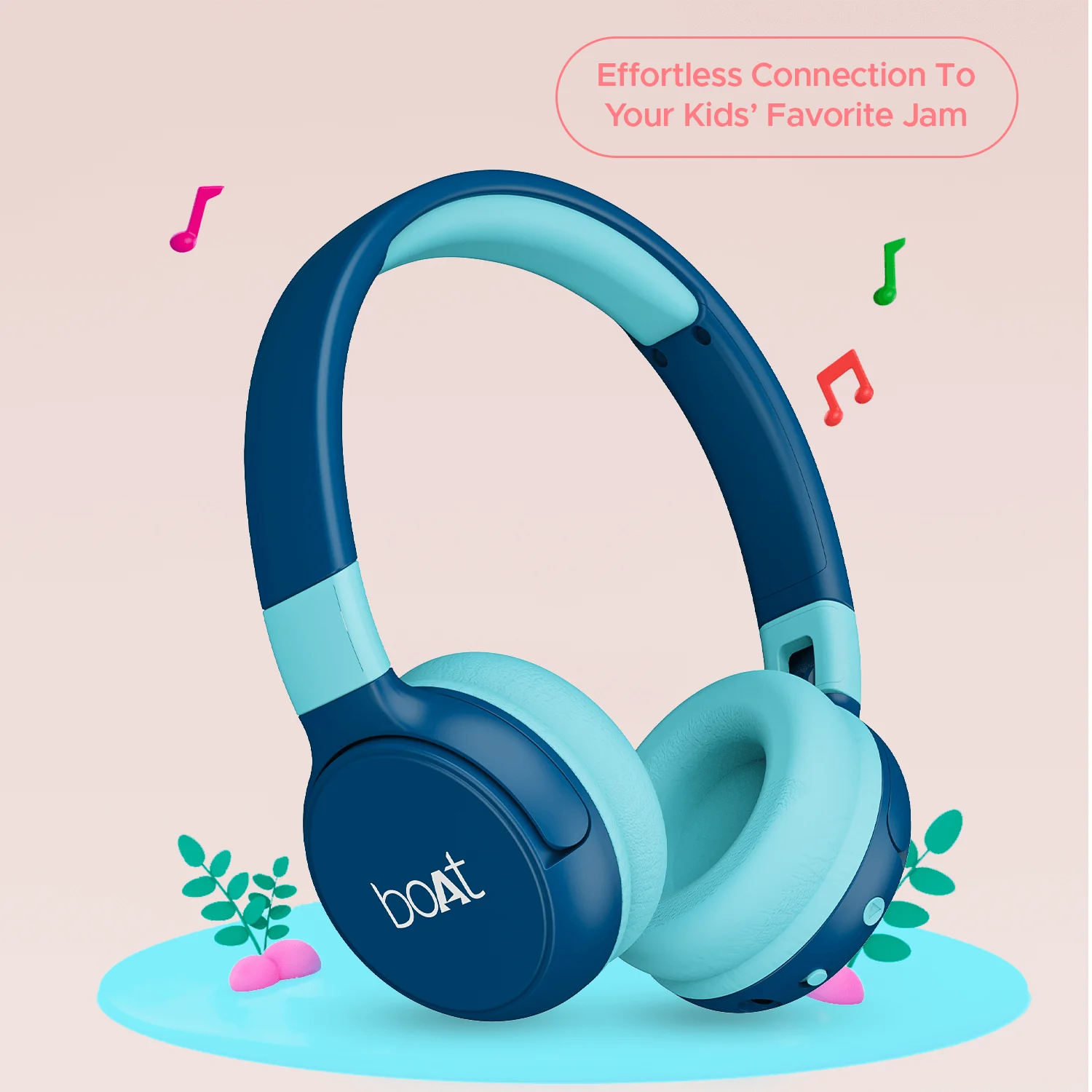 boAt Rockid Rush | Kids Wireless Bluetooth Headphone with 10Hours Playback, 30mm drivers, 85 dB Loudness Limit - Image 6