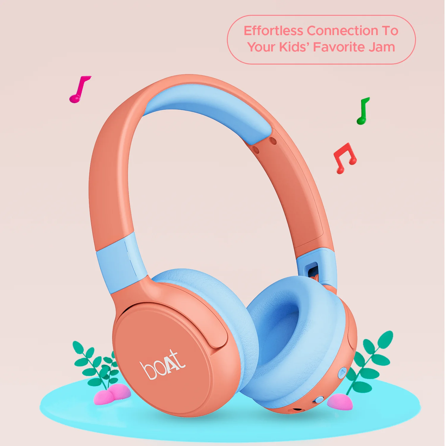 boAt Rockid Rush | Kids Wireless Bluetooth Headphone with 10Hours Playback, 30mm drivers, 85 dB Loudness Limit - Image 8