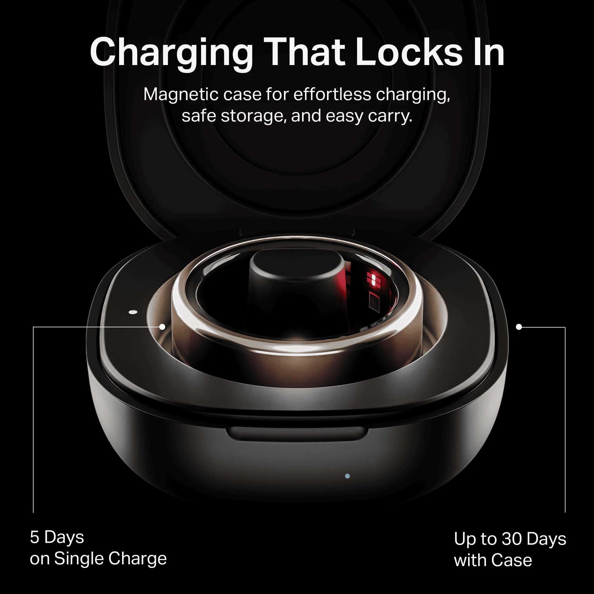 Smart Ring Active Plus | Smart Ring with Health Monitoring, Wireless Charging, Stainless Steel Build - Image 15