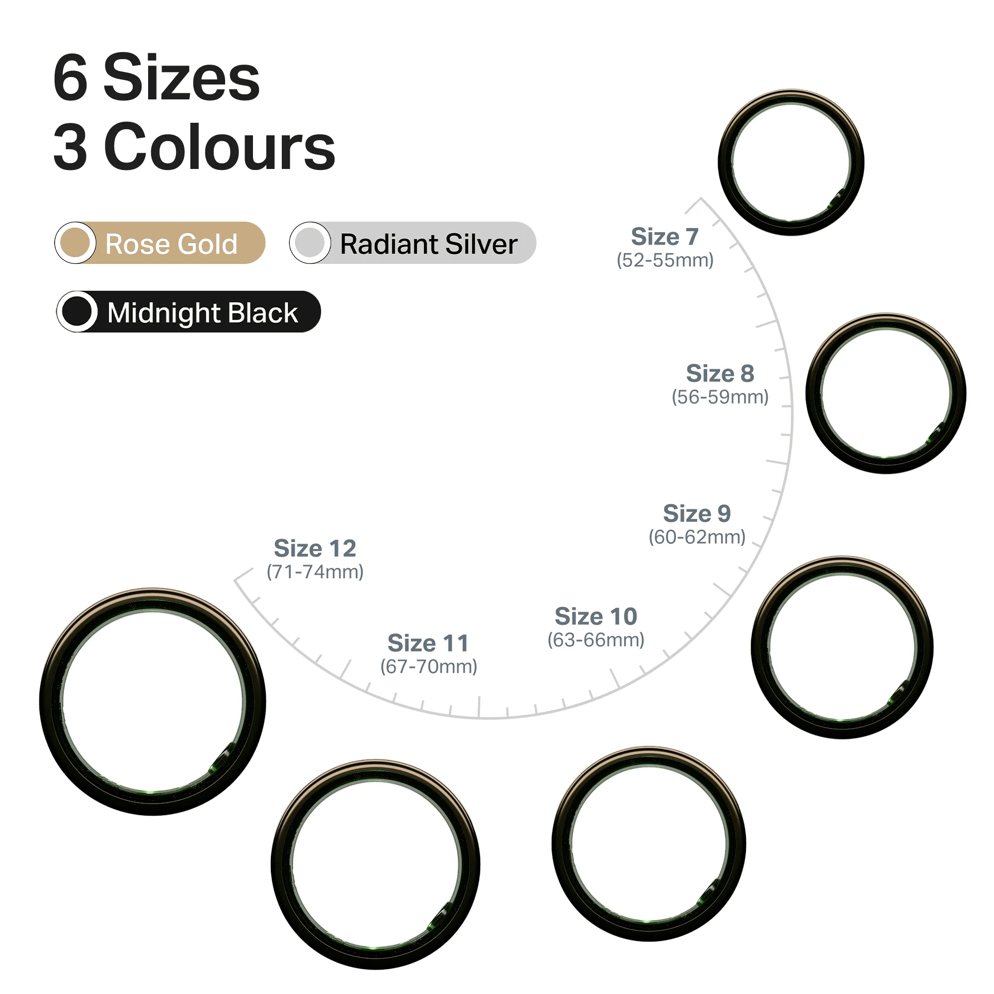 Smart Ring Active Plus | Smart Ring with Health Monitoring, Wireless Charging, Stainless Steel Build - Image 17