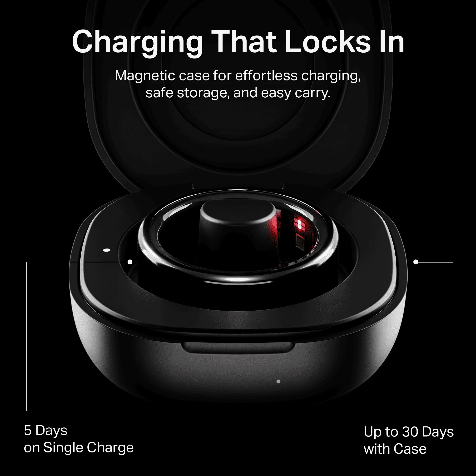 Smart Ring Active Plus | Smart Ring with Health Monitoring, Wireless Charging, Stainless Steel Build - Image 7