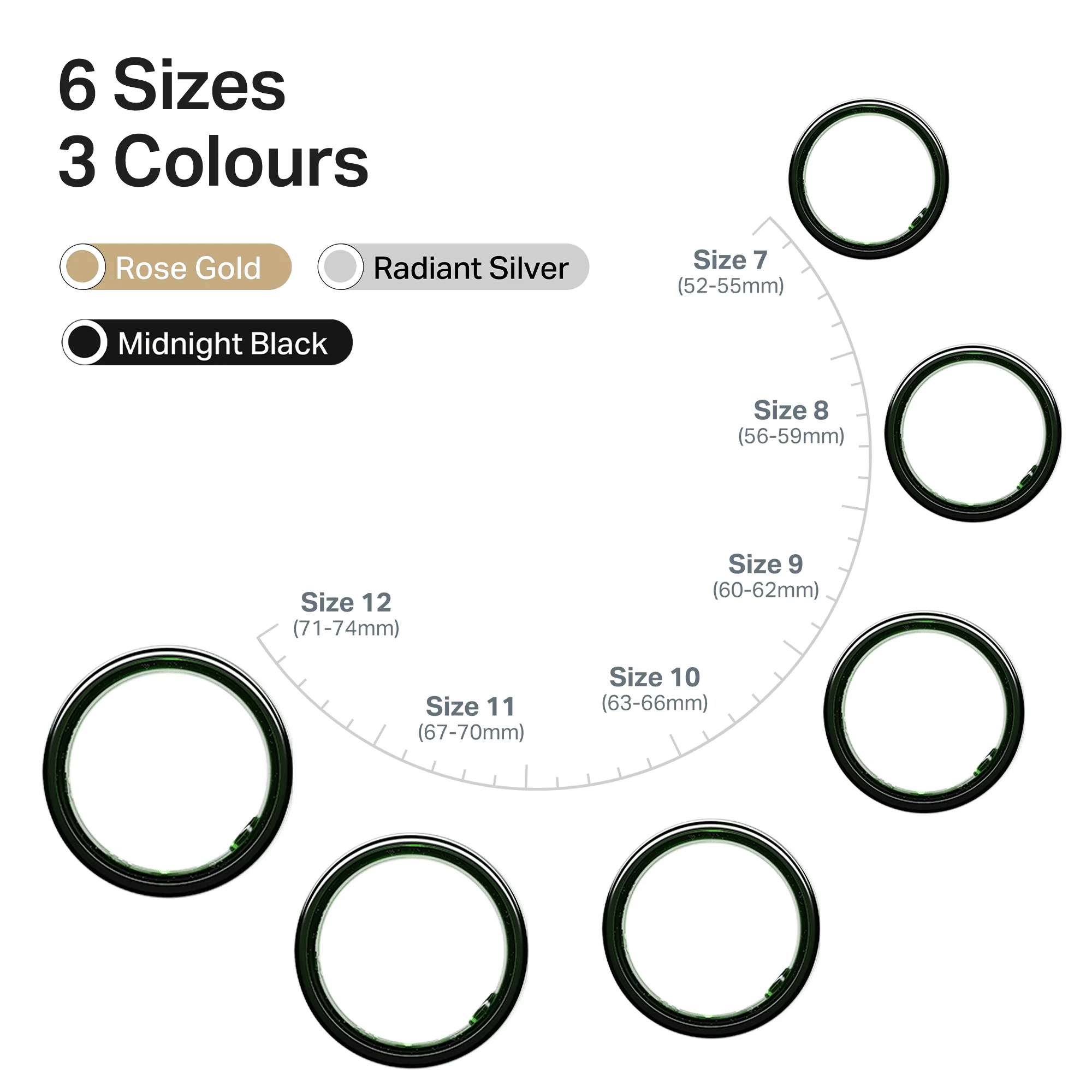 Smart Ring Active Plus | Smart Ring with Health Monitoring, Wireless Charging, Stainless Steel Build - Image 9