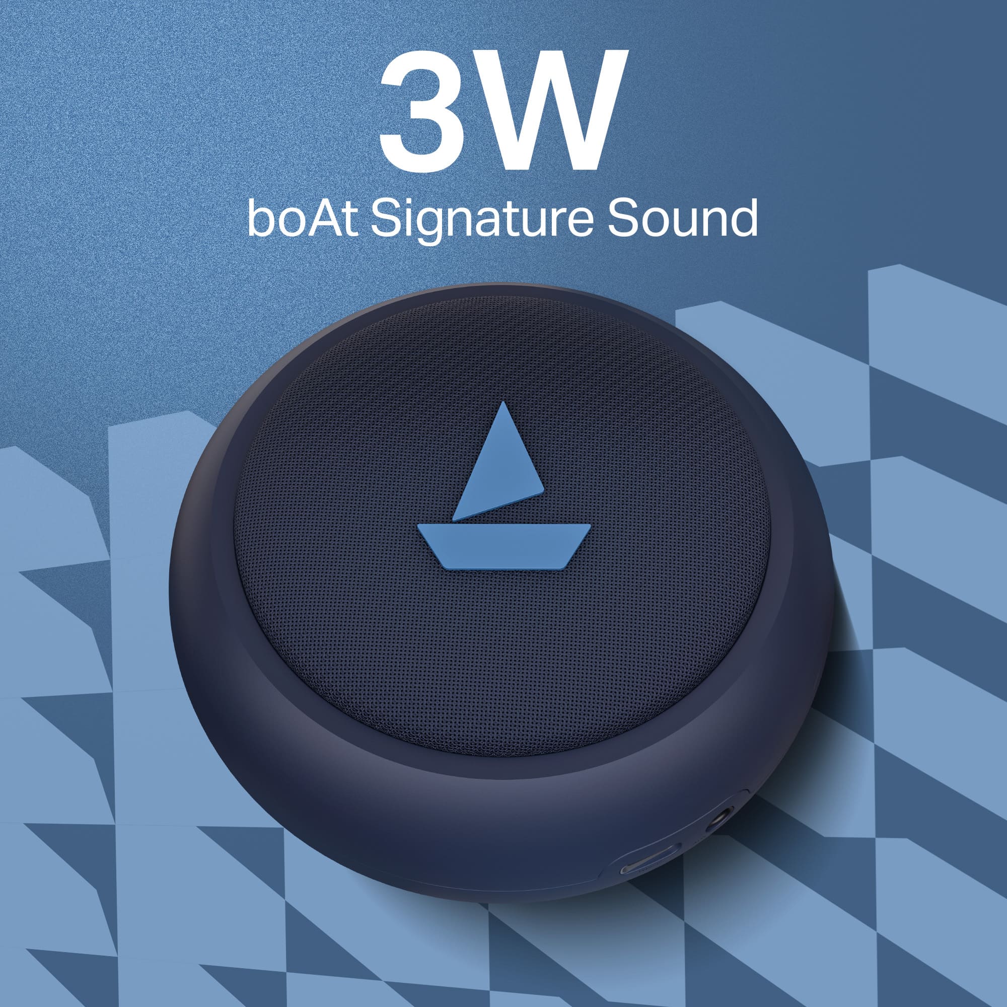 boAt Stone 108 | Portable Bluetooth Speaker with 3W Sound, 12H Playback, TWS feature & IPX4 Resistance - Image 3