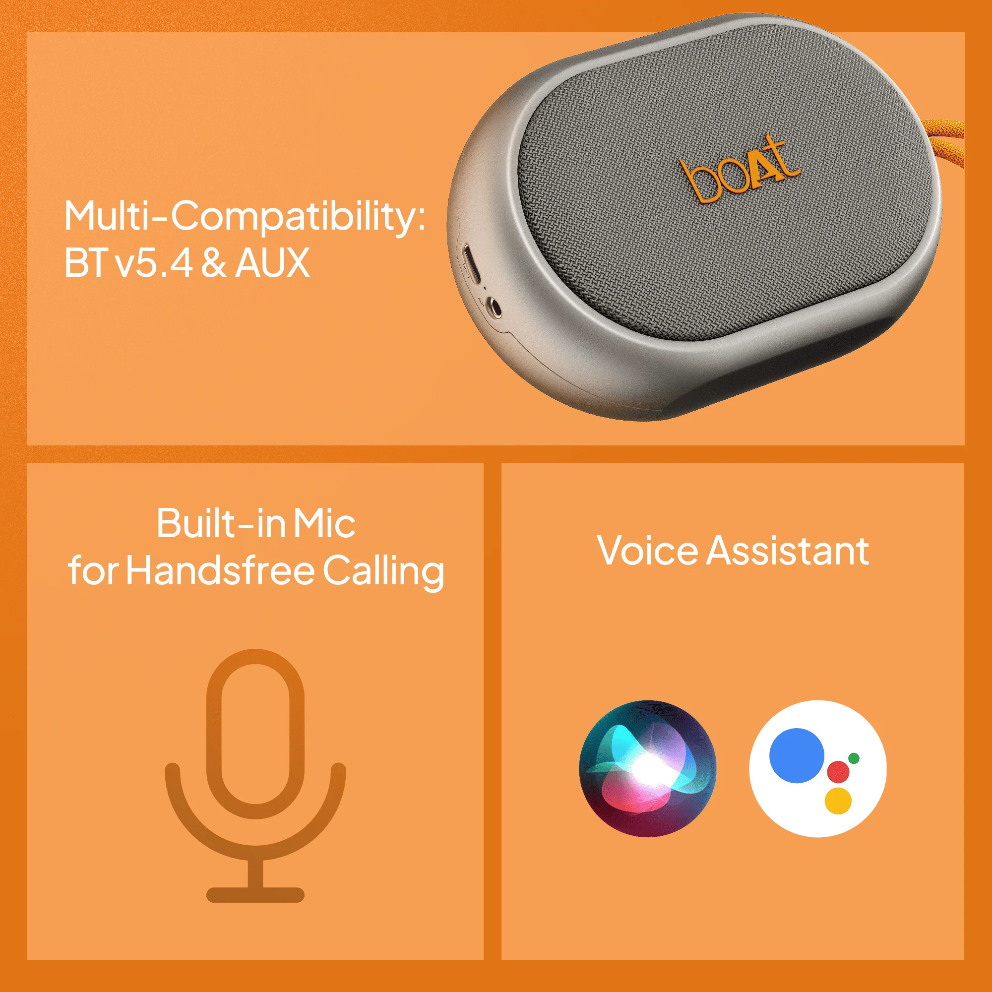 boAt Stone 110 | Portable Bluetooth Speaker with 3W Sound, 15H Playback, TWS feature & IPX4 Resistance - Image 13