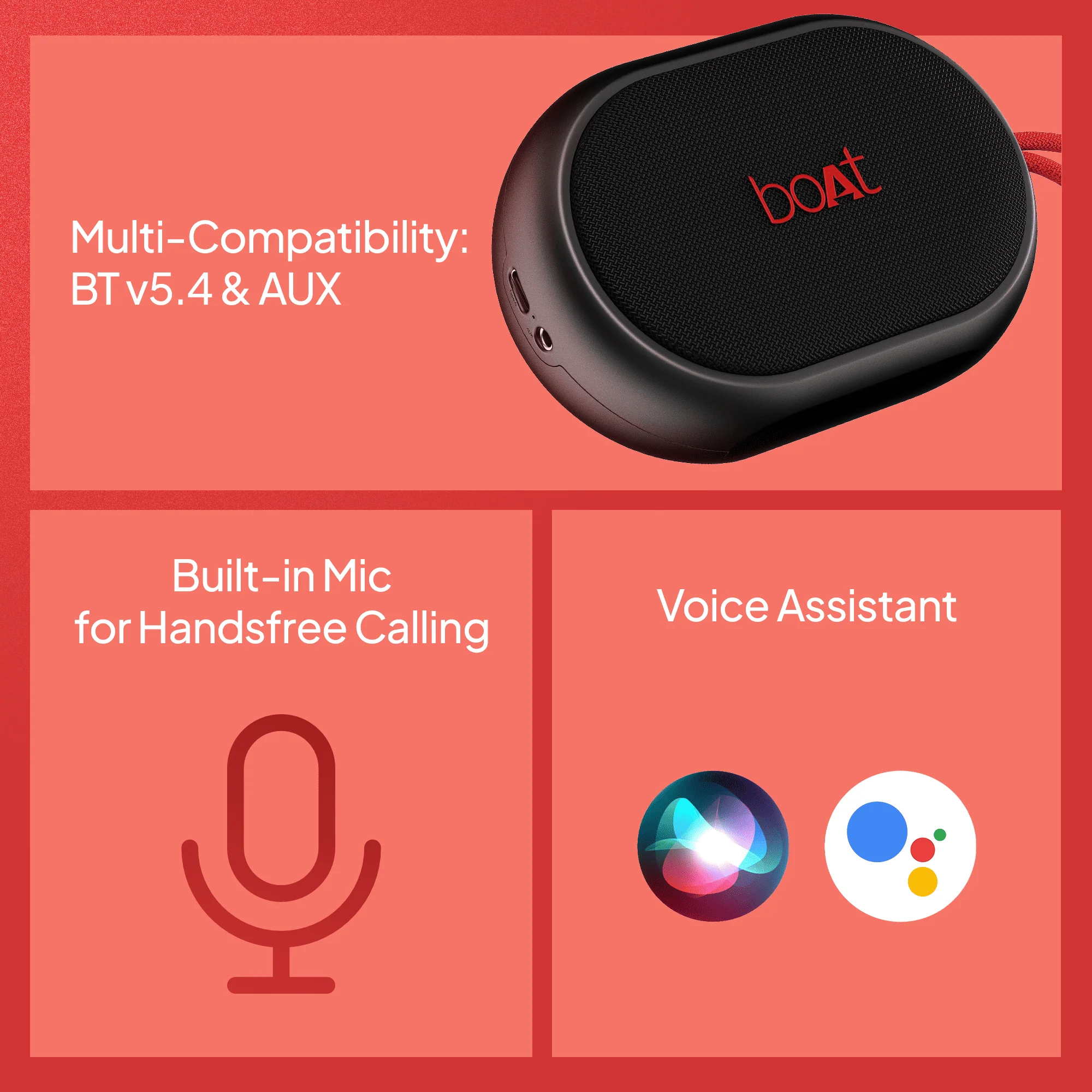 boAt Stone 110 | Portable Bluetooth Speaker with 3W Sound, 15H Playback, TWS feature & IPX4 Resistance - Image 7