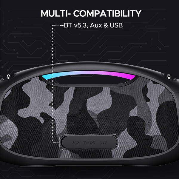 boAt Stone 1800 | Portable Bluetooth Speaker with 90W boAt Signature Sound, 5 Hours Playback, Bluetooth v5.3 - Image 6