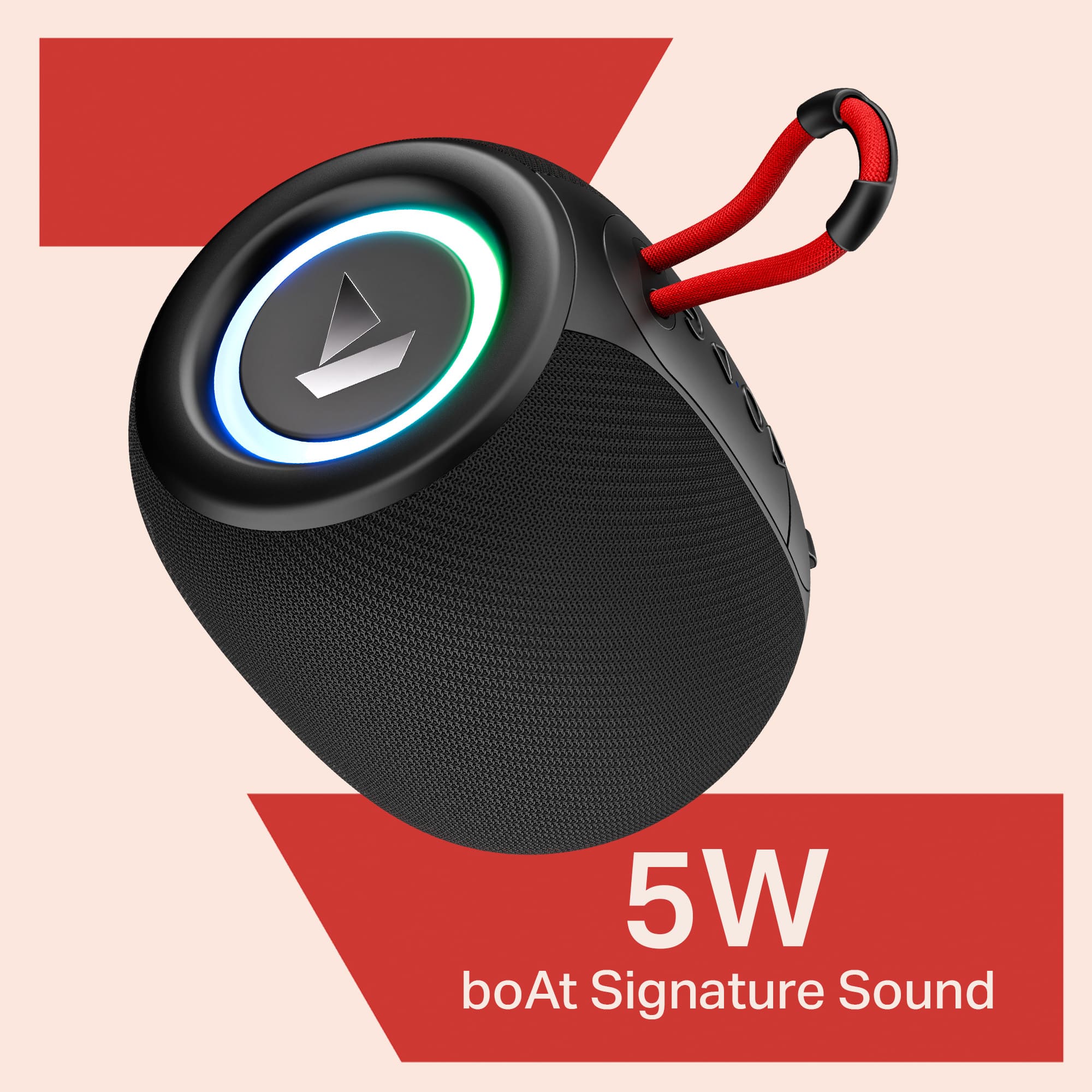 boAt Stone 208 | Portable Bluetooth Speaker with 5W Sound, TWS, RGB Lights and 8H Playback - Image 3