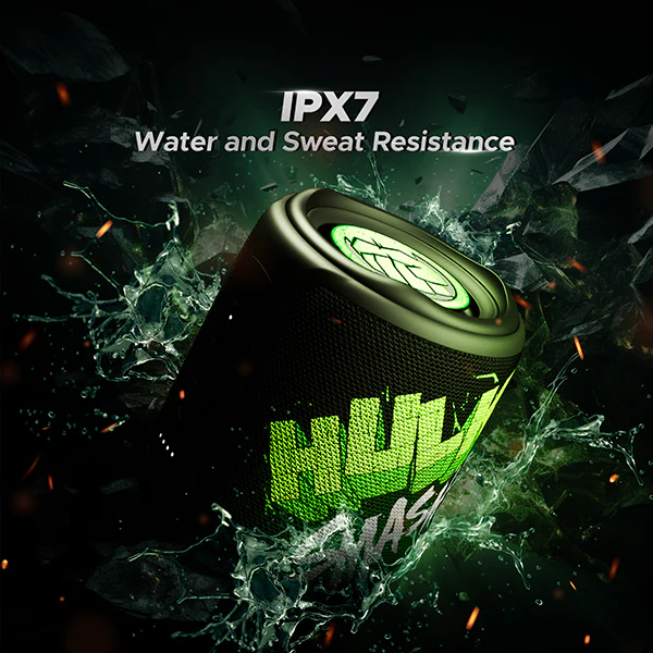boAt Stone 350 Hulk Edition | Portable Speaker with 10W RMS Stereo Sound, 12 Hours Playback, TWS Technology, 2200mAh battery - Image 5