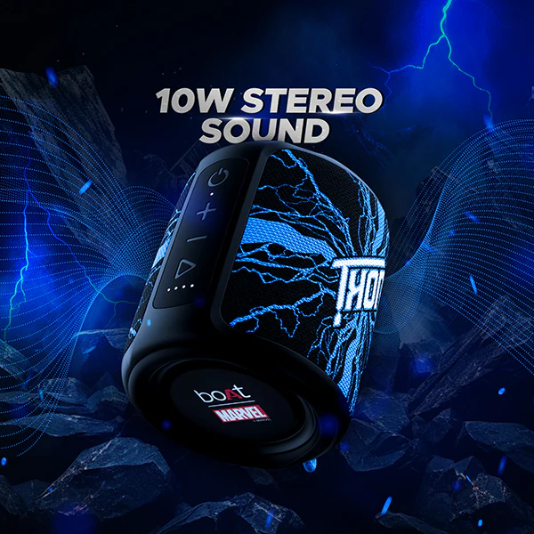 boAt Stone 350 Thor Edition | Portable Speaker with 10W RMS Stereo Sound, 12 Hours Playback, TWS Technology, 2200mAh battery - Image 3