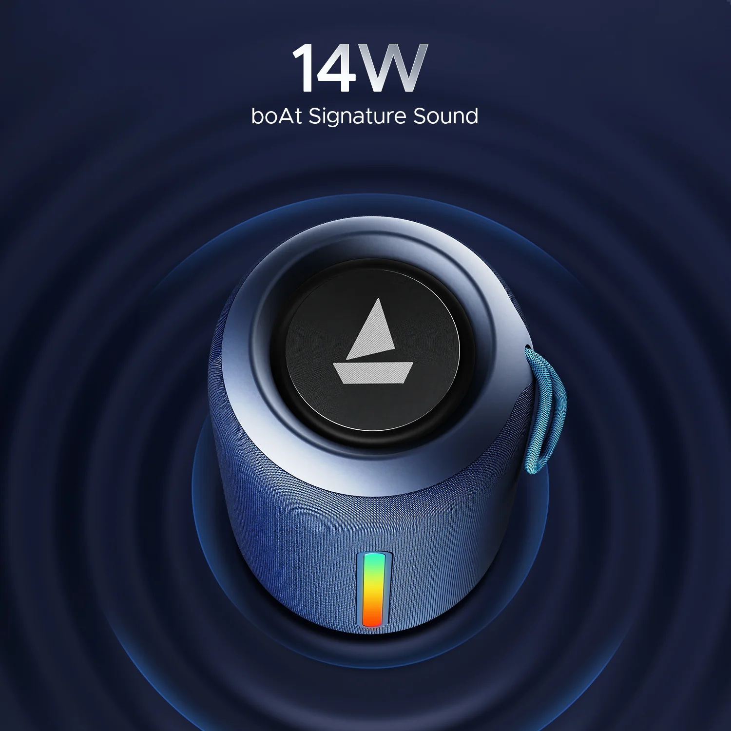 boAt Stone 352 Pro | Portable Bluetooth Speaker with 14W boAt Signature Sound, RGB LED Design, 12 Hours Playback - Image 14