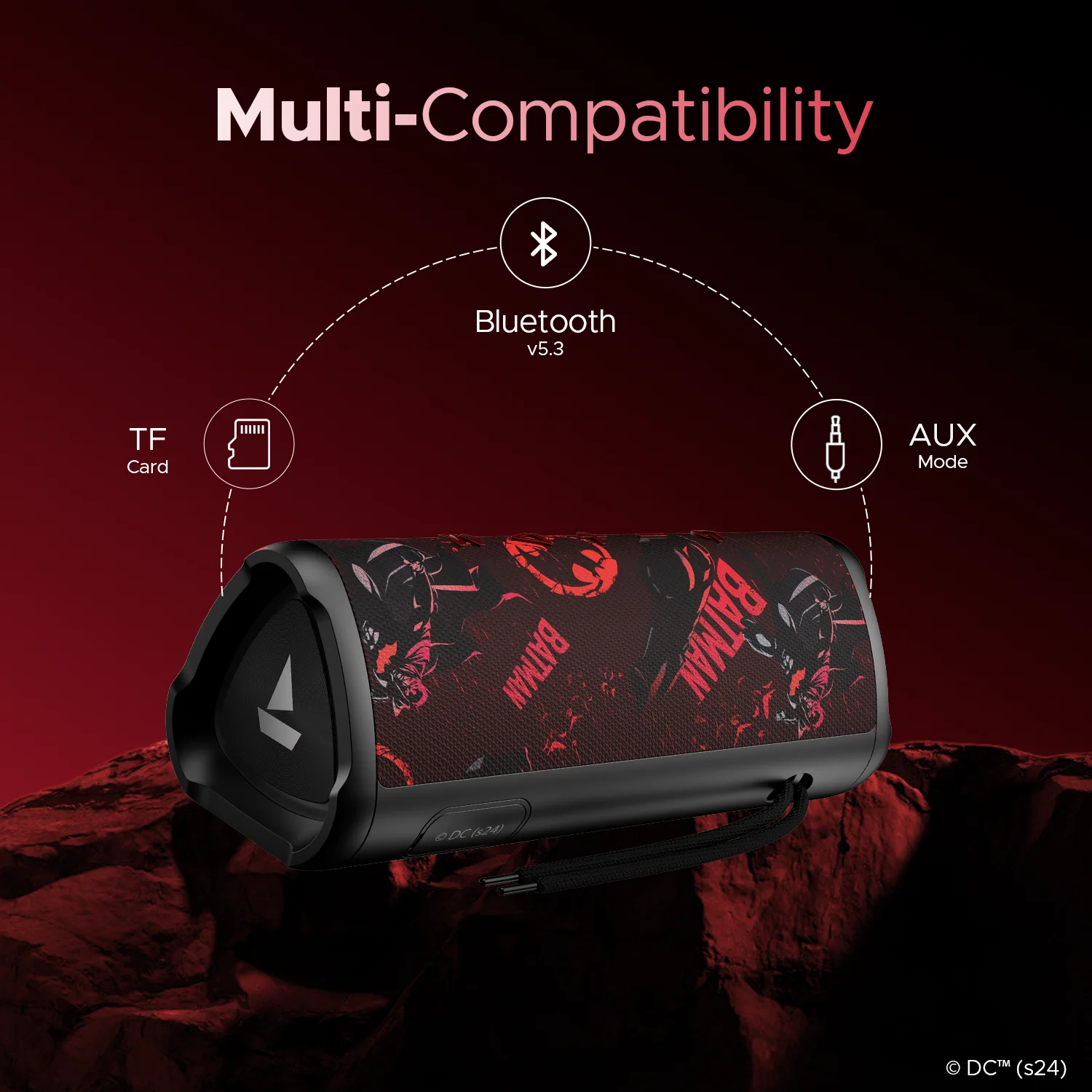boAt Stone 750 DC Edition | Portable Bluetooth Speaker with 12W RMS Stereo Sound, TWS for 2X Impact, 12 Hours Playtime - Image 4