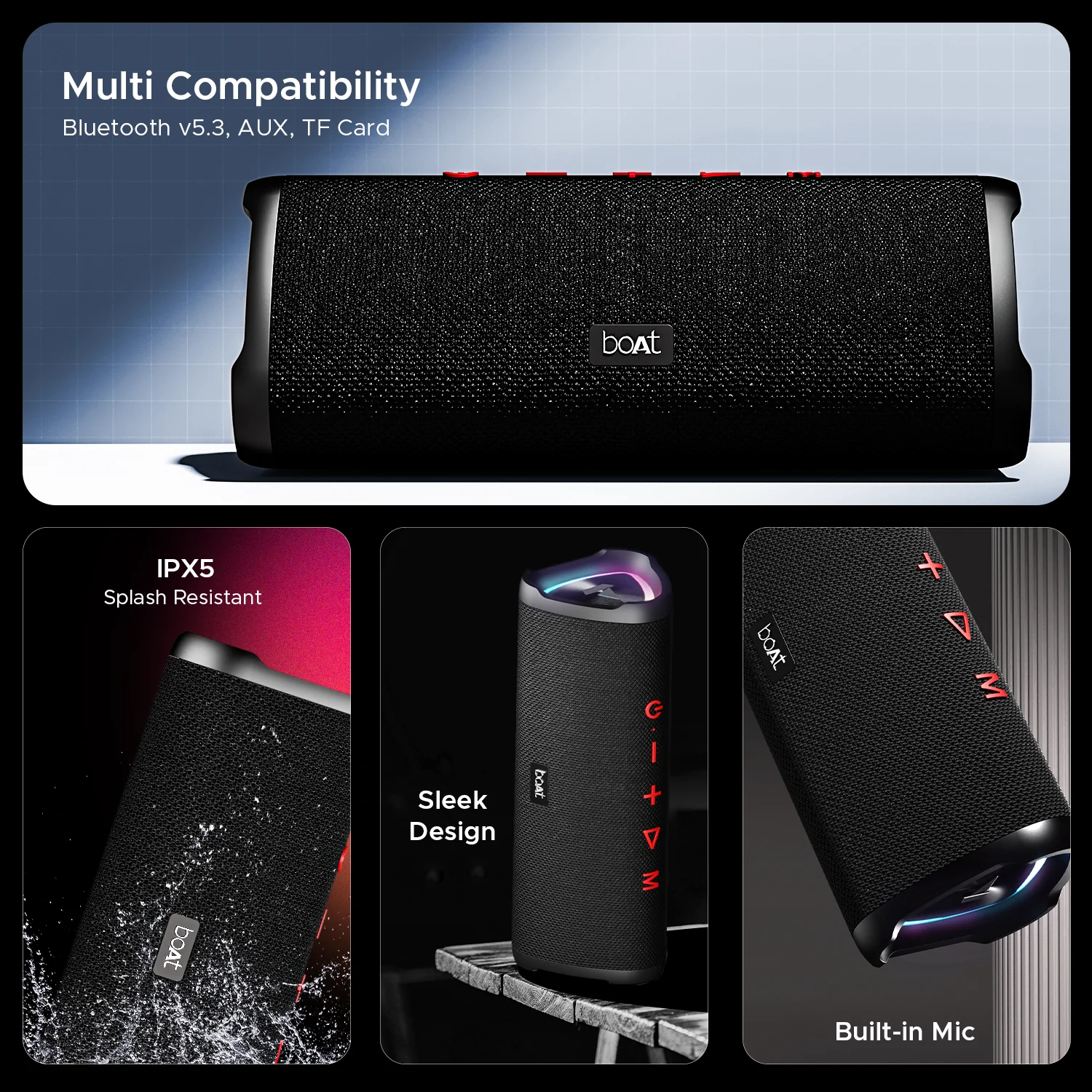 boAt Stone 750 | Portable Bluetooth Speaker with 12W RMS Stereo Sound, 12 Hours Playback, Bluetooth v5.0 - Image 13