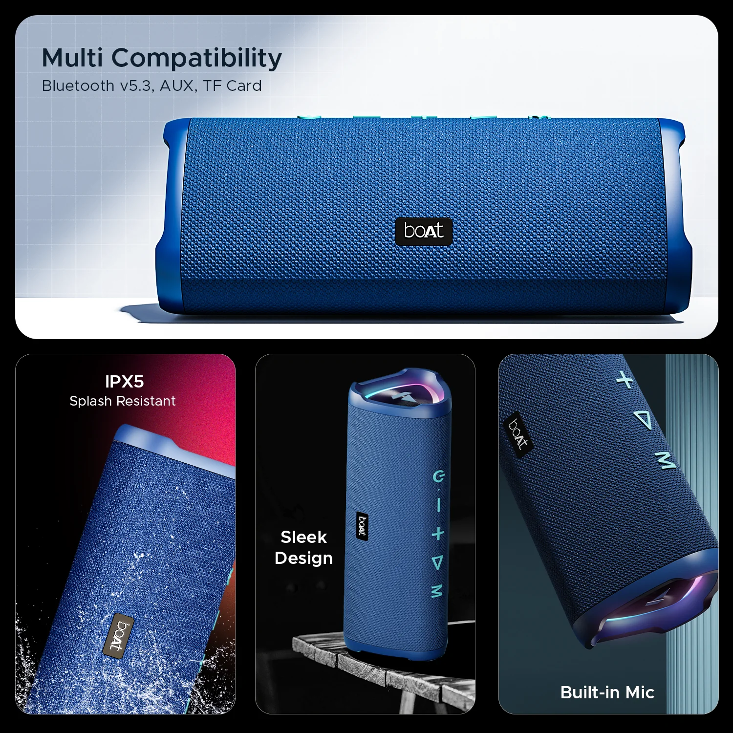 boAt Stone 750 | Portable Bluetooth Speaker with 12W RMS Stereo Sound, 12 Hours Playback, Bluetooth v5.0 - Image 18