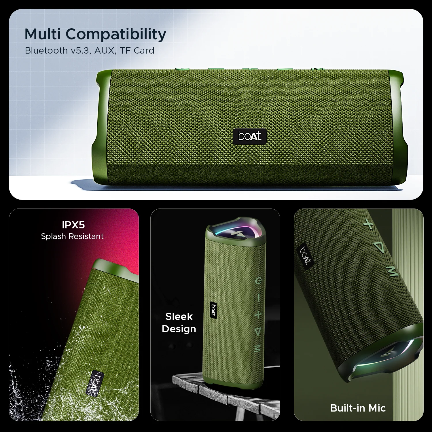 boAt Stone 750 | Portable Bluetooth Speaker with 12W RMS Stereo Sound, 12 Hours Playback, Bluetooth v5.0 - Image 8