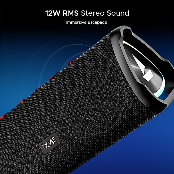 boAt Stone 750 | Portable Bluetooth Speaker with 12W RMS Stereo Sound, 12 Hours Playback, Bluetooth v5.0 - Image 9