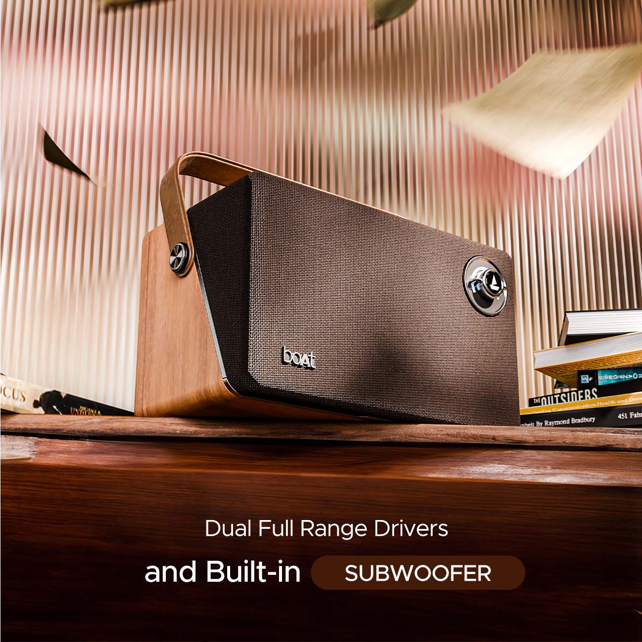 boAt Stone Majestic | Portable Bluetooth Speaker with 90W boAt Signature Sound, 6 Hours Playback, Dual Full Range Drivers - Image 2