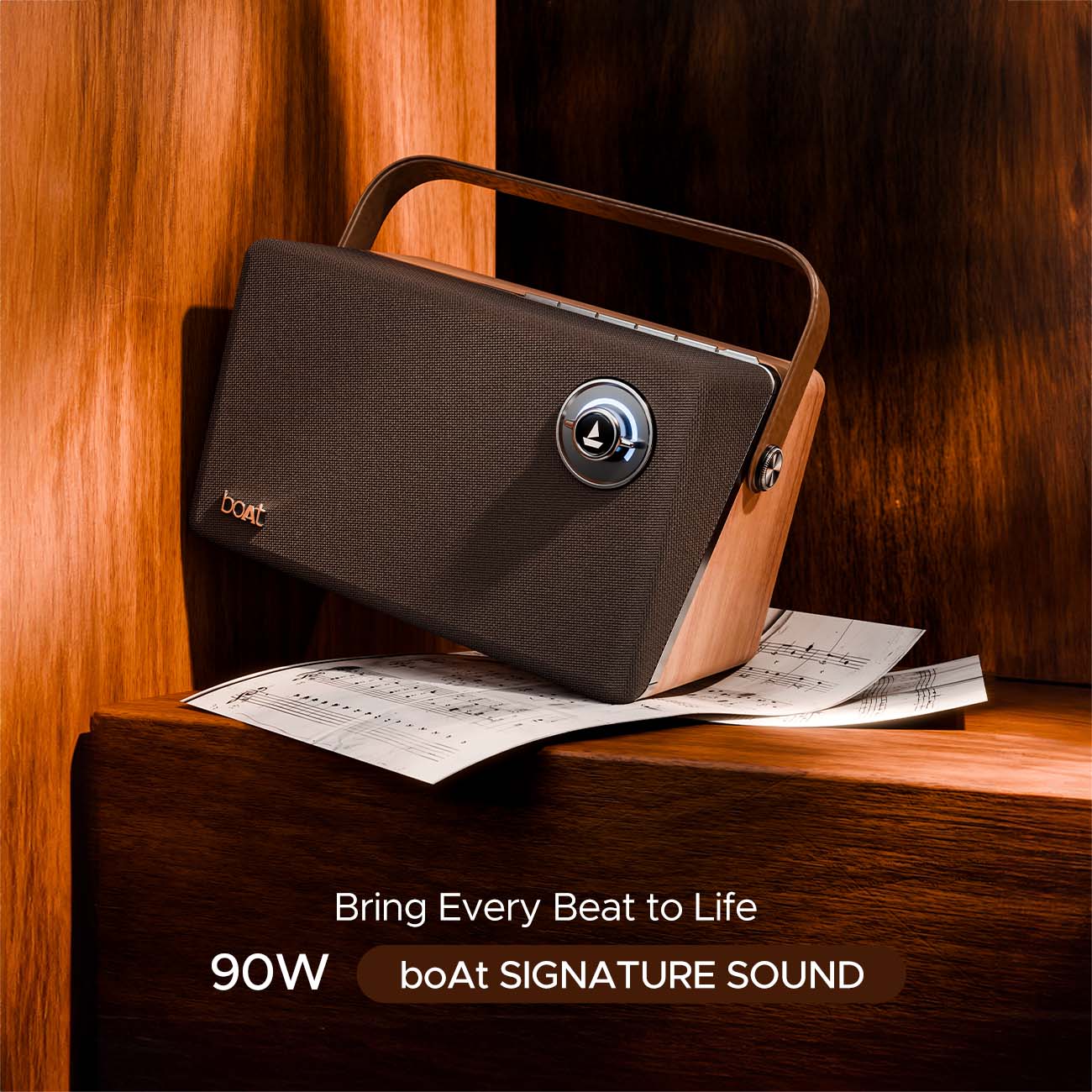 boAt Stone Majestic | Portable Bluetooth Speaker with 90W boAt Signature Sound, 6 Hours Playback, Dual Full Range Drivers - Image 5
