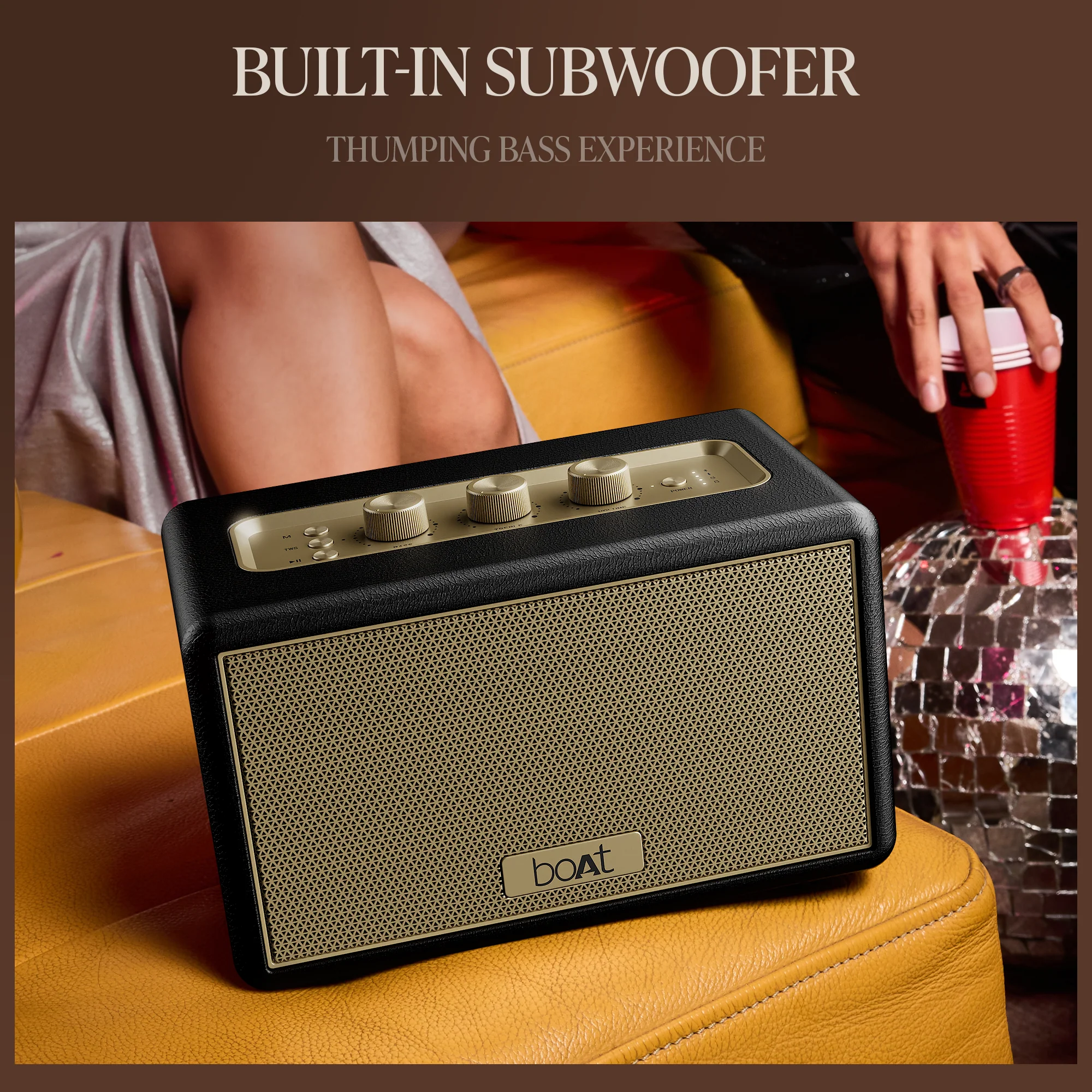 boAt Stone Opus | Portable Bluetooth Speaker with 80W boAt Signature Sound, Built-in Subwoofer, 12 Hours Playback - Image 14