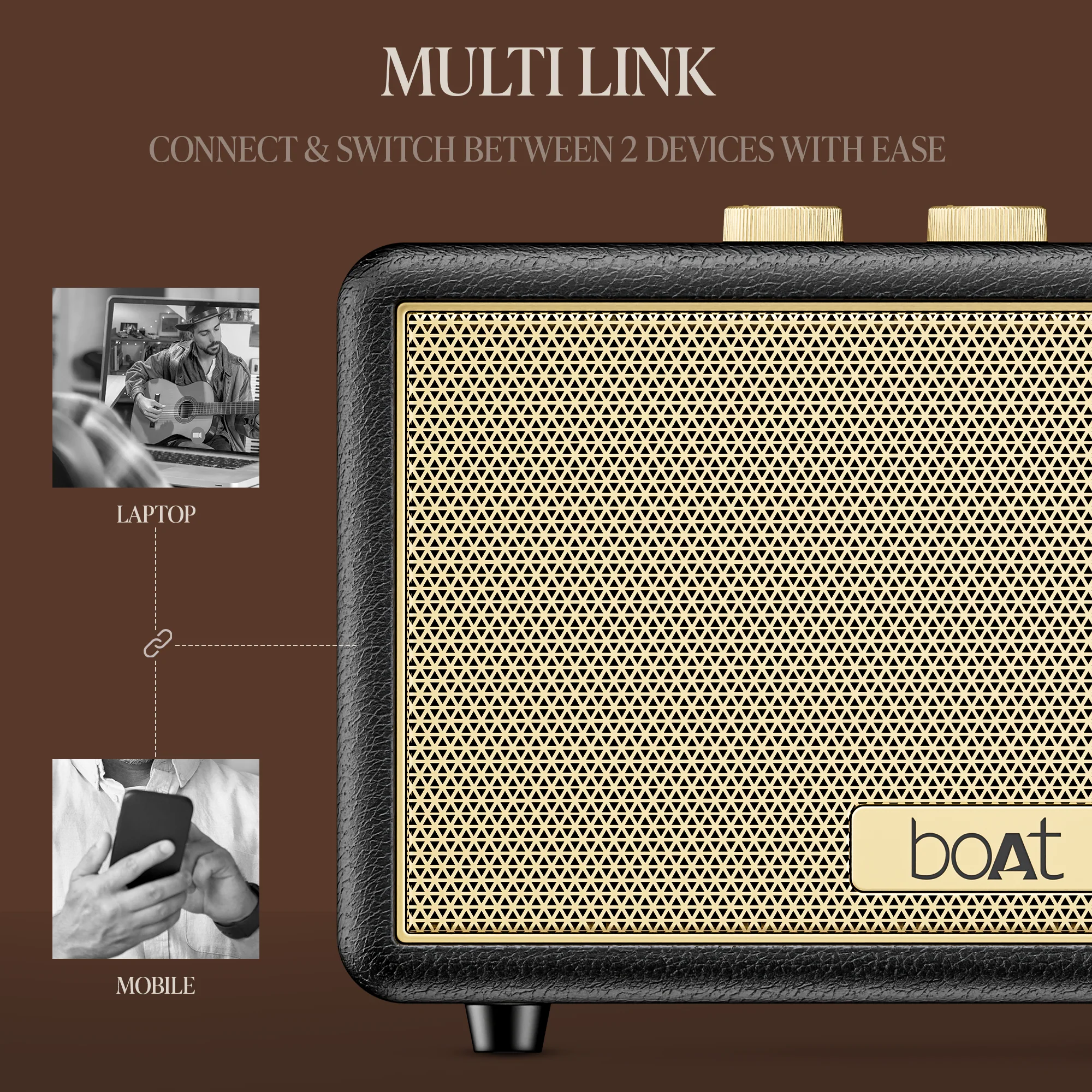 boAt Stone Opus | Portable Bluetooth Speaker with 80W boAt Signature Sound, Built-in Subwoofer, 12 Hours Playback - Image 16