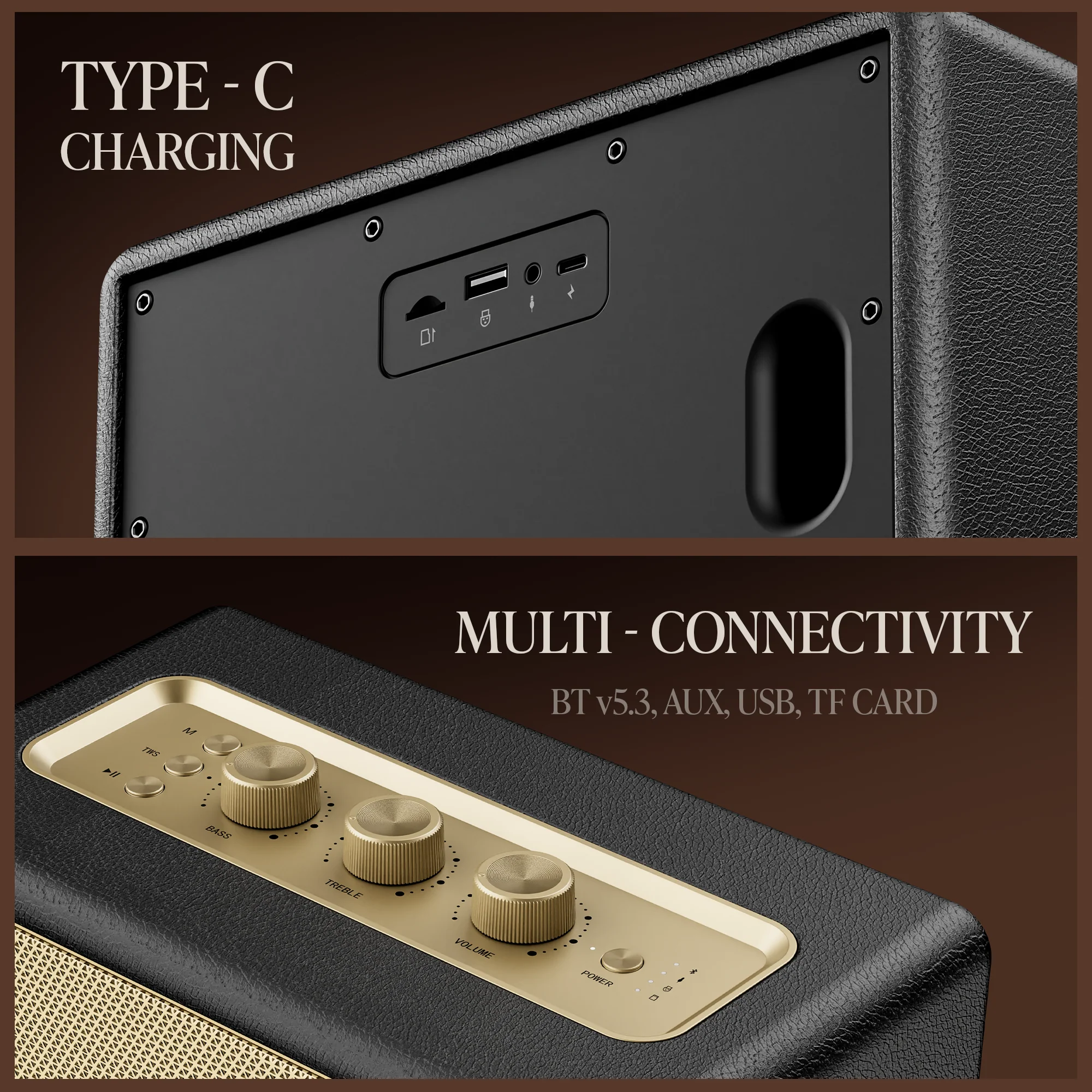 boAt Stone Opus | Portable Bluetooth Speaker with 80W boAt Signature Sound, Built-in Subwoofer, 12 Hours Playback - Image 17
