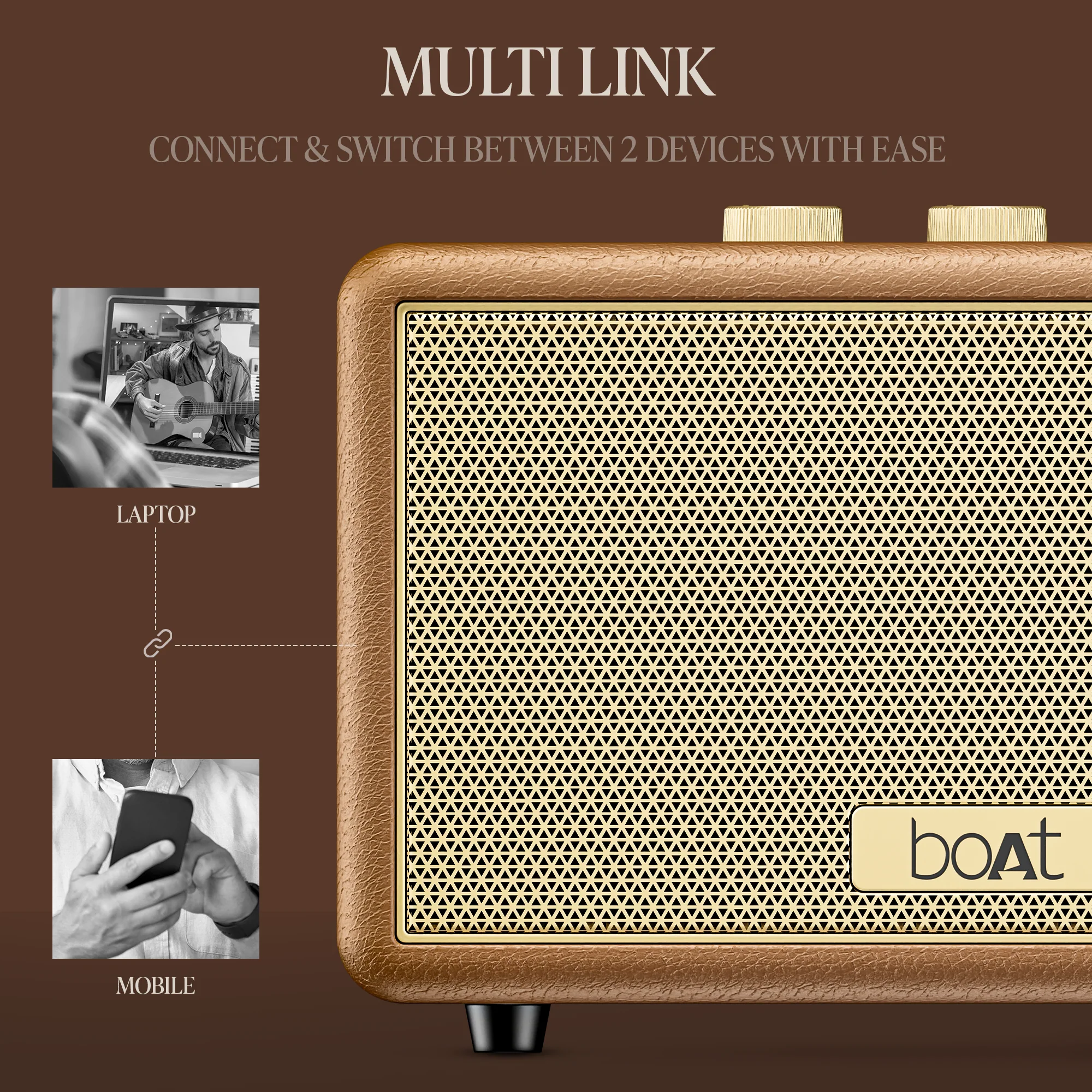 boAt Stone Opus | Portable Bluetooth Speaker with 80W boAt Signature Sound, Built-in Subwoofer, 12 Hours Playback - Image 8