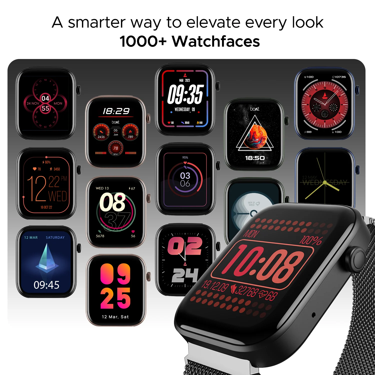 boAt Storm Call 2 | Smartwatch with Bluetooth Calling, 1.83" (4.64cm) HD Display, 700 + Active modes, 1000+ Watch Faces, Crest OS+ - Image 10
