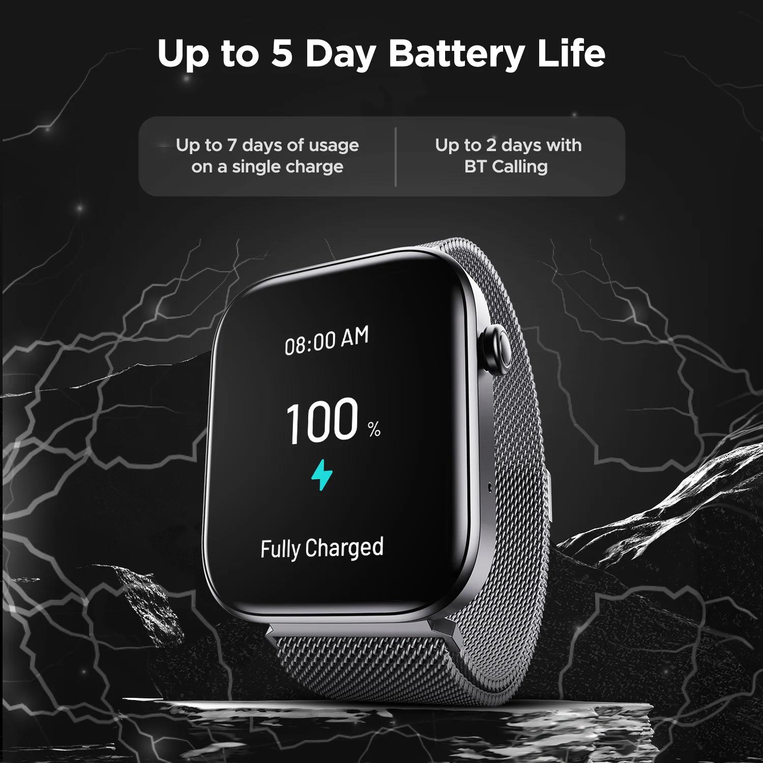 boAt Storm Call 2 | Smartwatch with Bluetooth Calling, 1.83" (4.64cm) HD Display, 700 + Active modes, 1000+ Watch Faces, Crest OS+ - Image 12