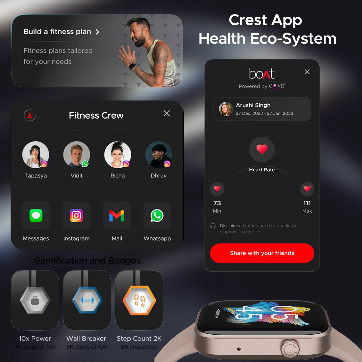 boAt Storm Call 2 | Smartwatch with Bluetooth Calling, 1.83" (4.64cm) HD Display, 700 + Active modes, 1000+ Watch Faces, Crest OS+ - Image 28