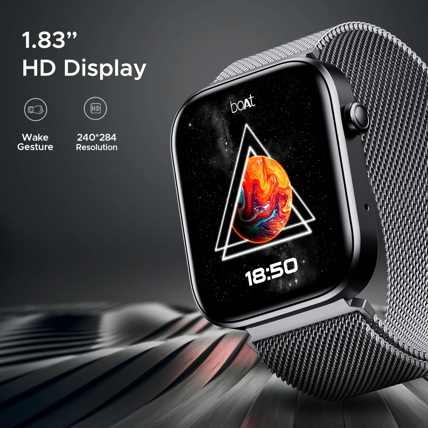 boAt Storm Call 2 | Smartwatch with Bluetooth Calling, 1.83" (4.64cm) HD Display, 700 + Active modes, 1000+ Watch Faces, Crest OS+ - Image 8