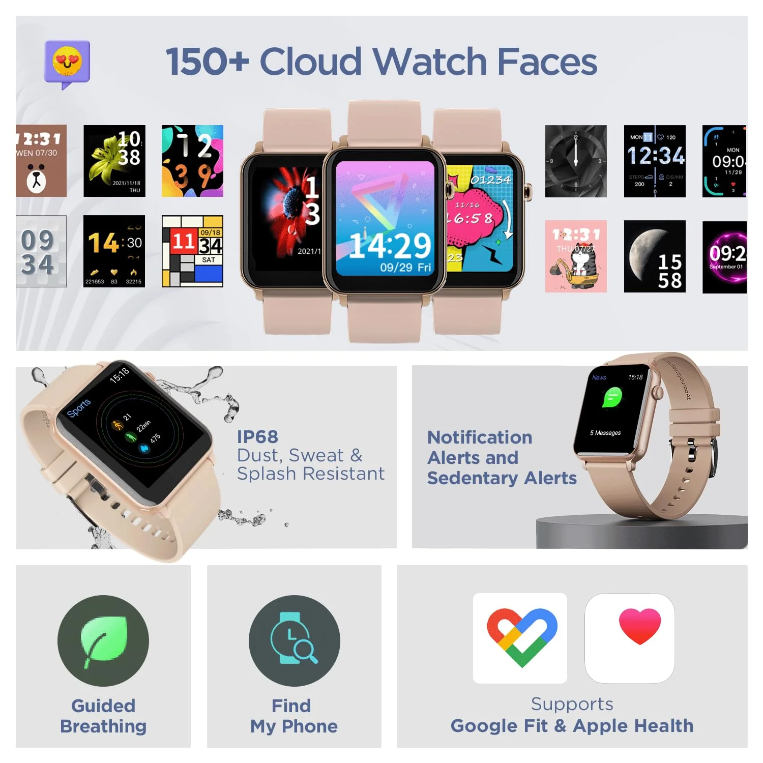 boAt Storm Call | Bluetooth Calling Smart Watch with 1.69" (4.29 cm) HD display, Super-Responsive Dialpad, 150+ Cloud Faces - Image 11