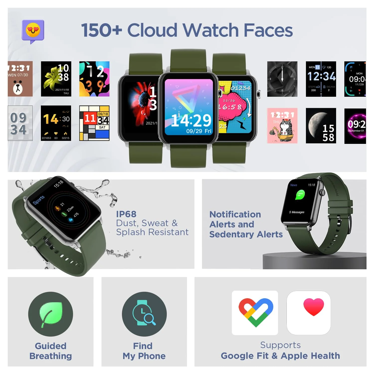 boAt Storm Call | Bluetooth Calling Smart Watch with 1.69" (4.29 cm) HD display, Super-Responsive Dialpad, 150+ Cloud Faces - Image 18