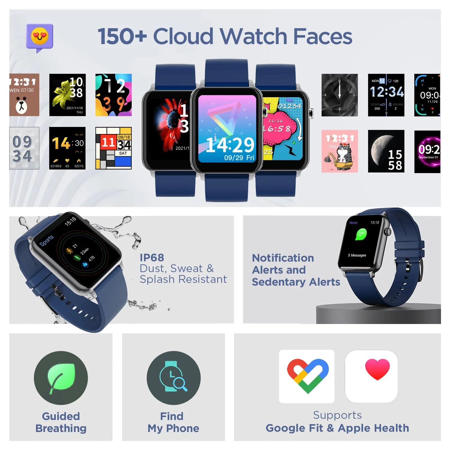 boAt Storm Call | Bluetooth Calling Smart Watch with 1.69" (4.29 cm) HD display, Super-Responsive Dialpad, 150+ Cloud Faces - Image 25
