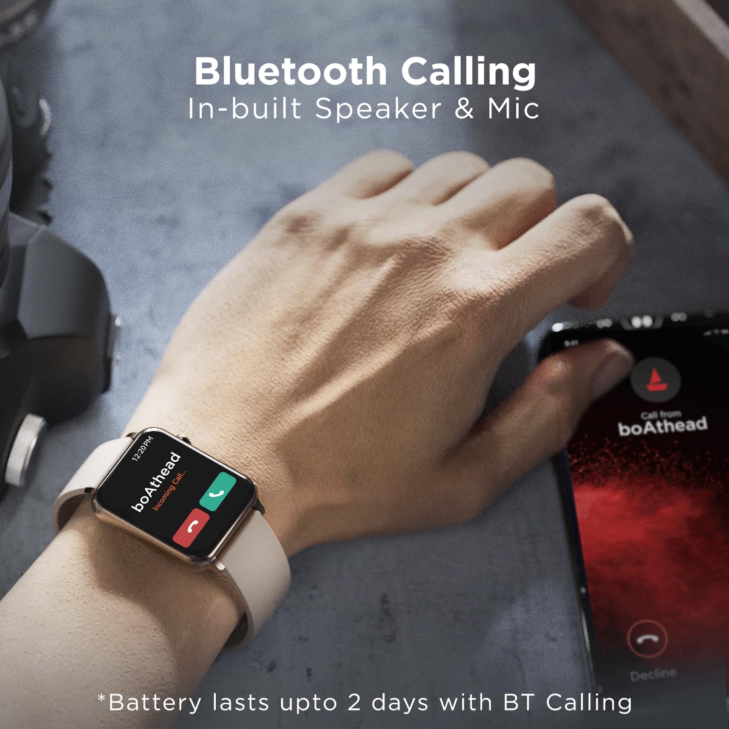 boAt Storm Call | Bluetooth Calling Smart Watch with 1.69" (4.29 cm) HD display, Super-Responsive Dialpad, 150+ Cloud Faces - Image 8