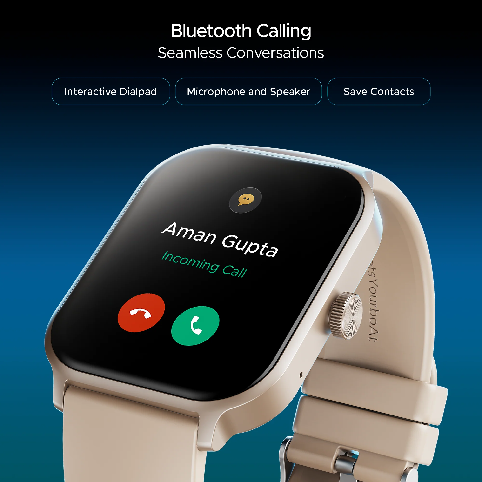 boAt Storm Call 3 Plus | Smartwatch with 1.96" HD Display, BT Calling, 700+ Activity Modes, SOS feature, Functional Crown - Image 13