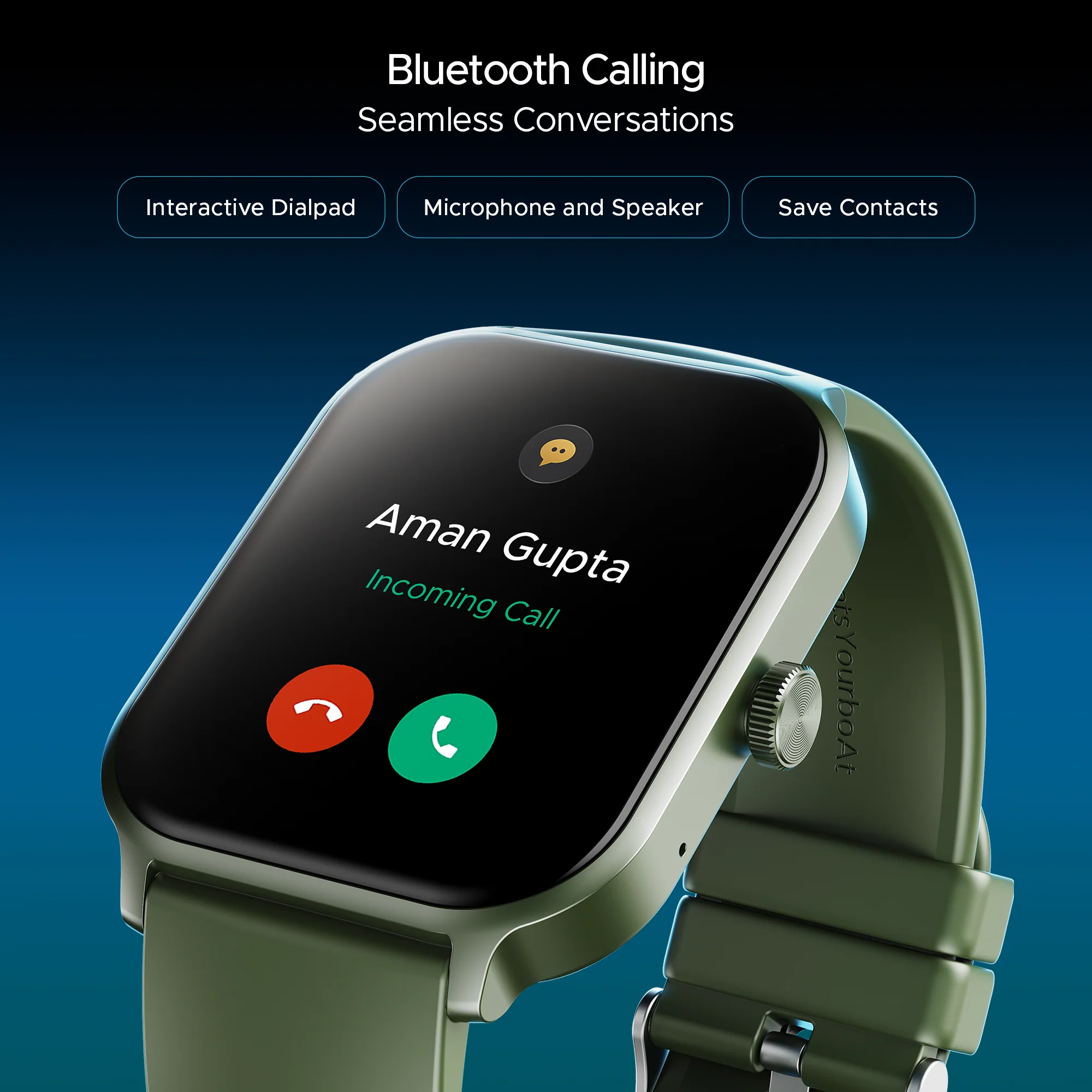 boAt Storm Call 3 Plus | Smartwatch with 1.96" HD Display, BT Calling, 700+ Activity Modes, SOS feature, Functional Crown - Image 41