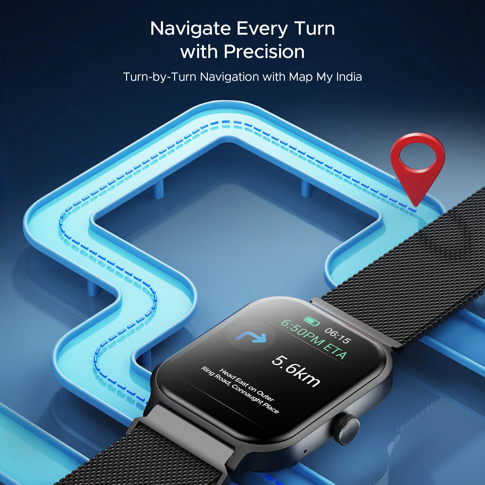 boAt Storm Call 3 Plus | Smartwatch with 1.96" HD Display, BT Calling, 700+ Activity Modes, SOS feature, Functional Crown - Image 45