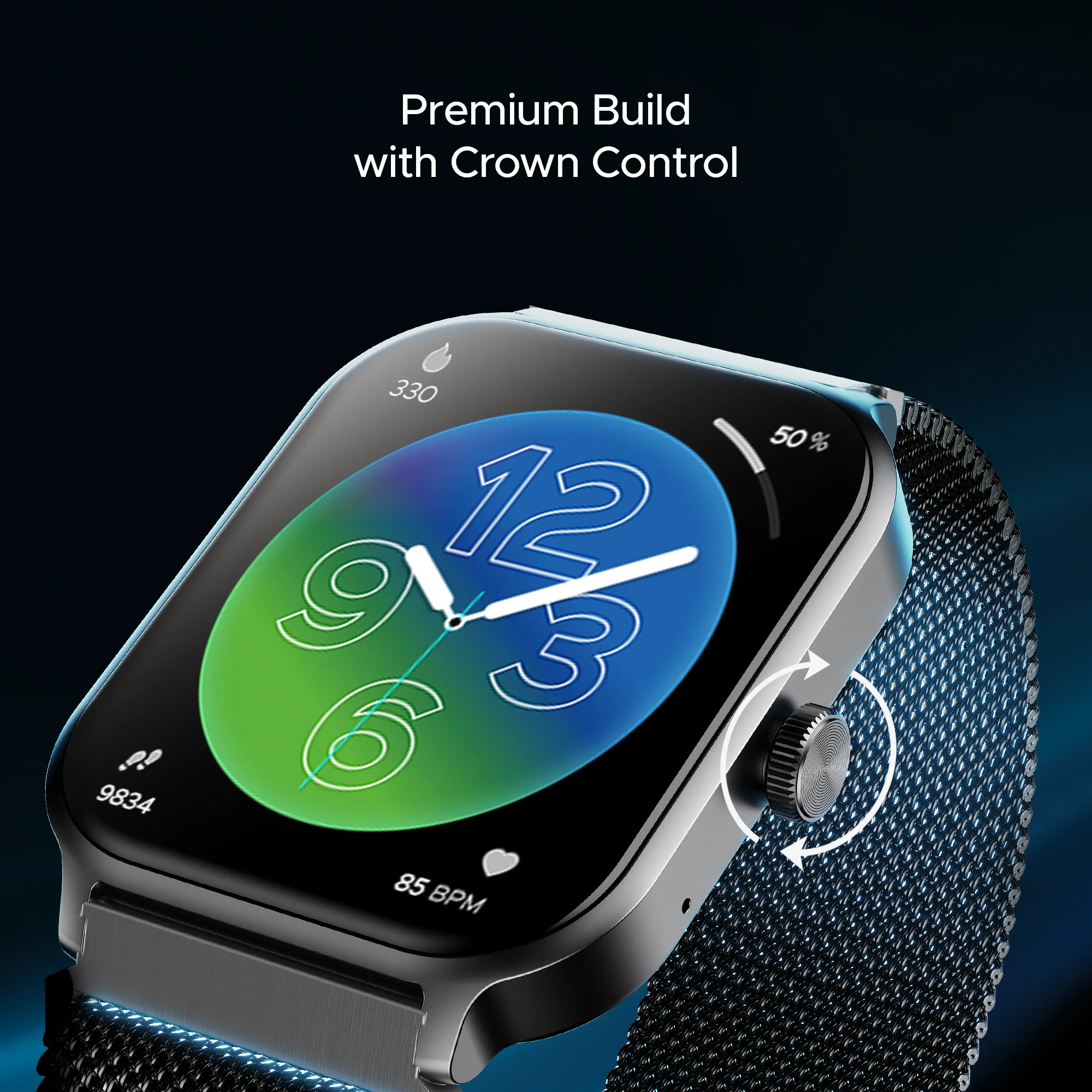 boAt Storm Call 3 Plus | Smartwatch with 1.96" HD Display, BT Calling, 700+ Activity Modes, SOS feature, Functional Crown - Image 48