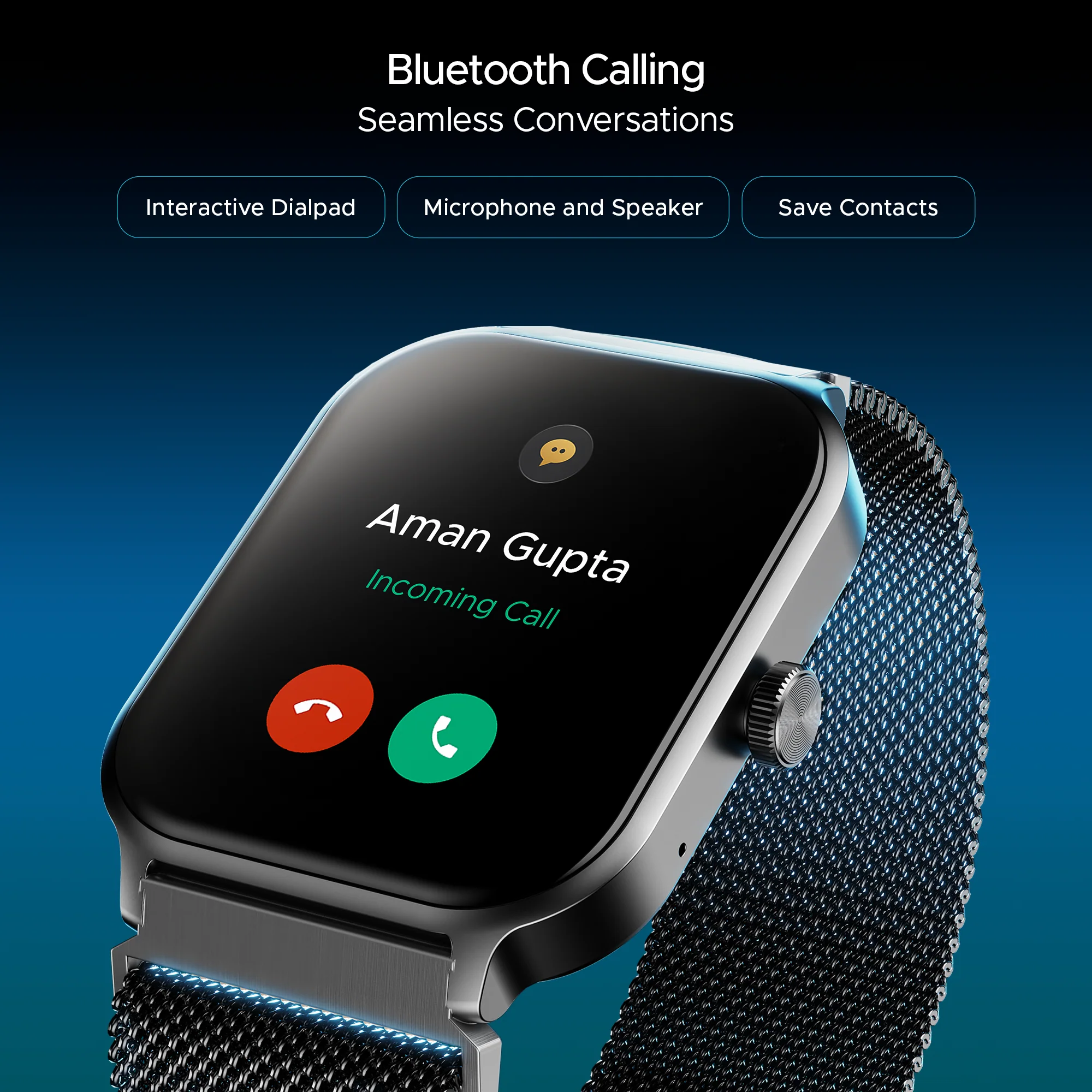 boAt Storm Call 3 Plus | Smartwatch with 1.96" HD Display, BT Calling, 700+ Activity Modes, SOS feature, Functional Crown - Image 51