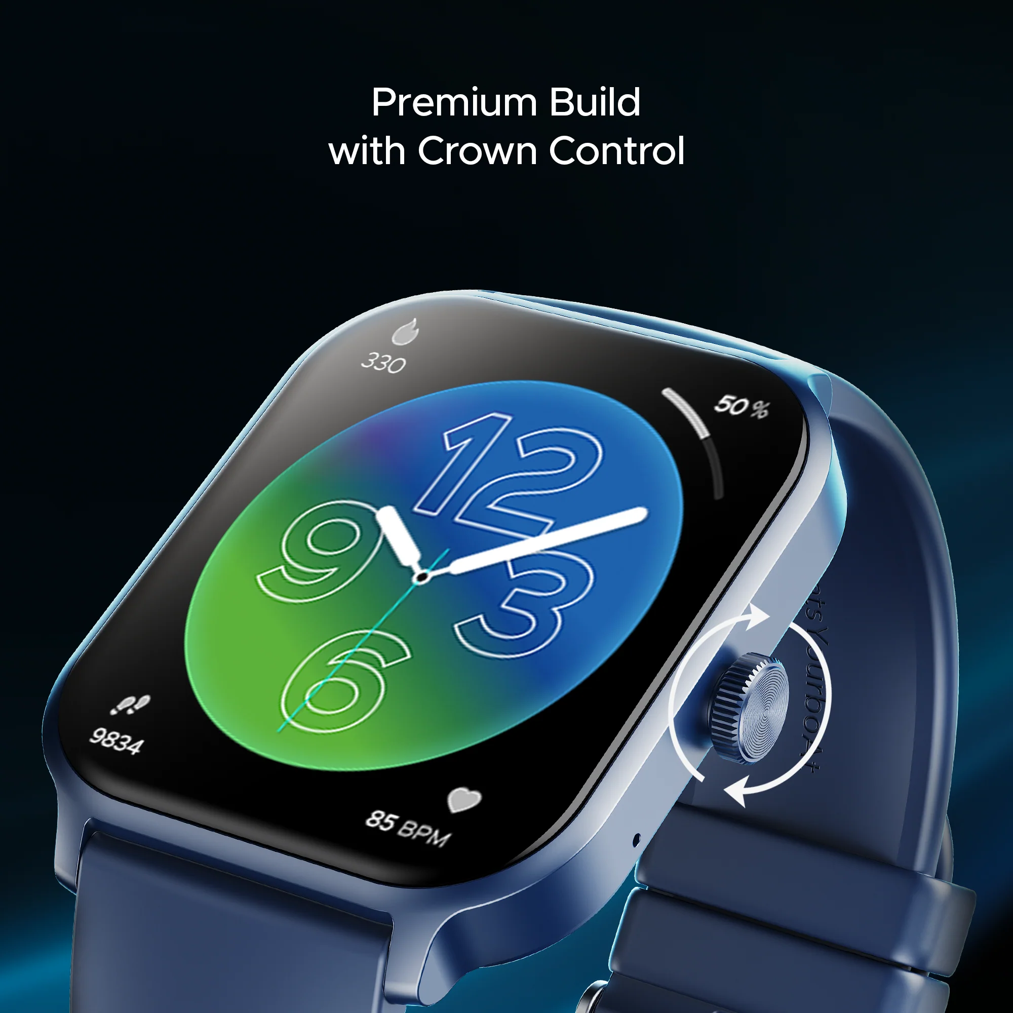 boAt Storm Call 3 Plus | Smartwatch with 1.96" HD Display, BT Calling, 700+ Activity Modes, SOS feature, Functional Crown - Image 60