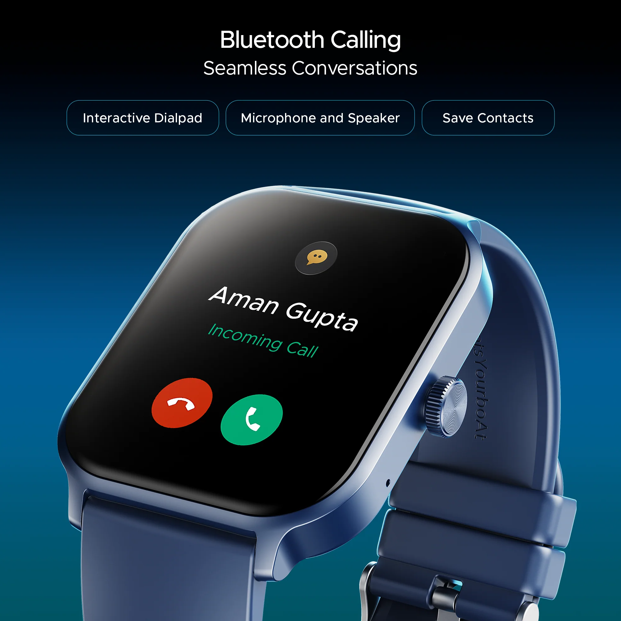 boAt Storm Call 3 Plus | Smartwatch with 1.96" HD Display, BT Calling, 700+ Activity Modes, SOS feature, Functional Crown - Image 63