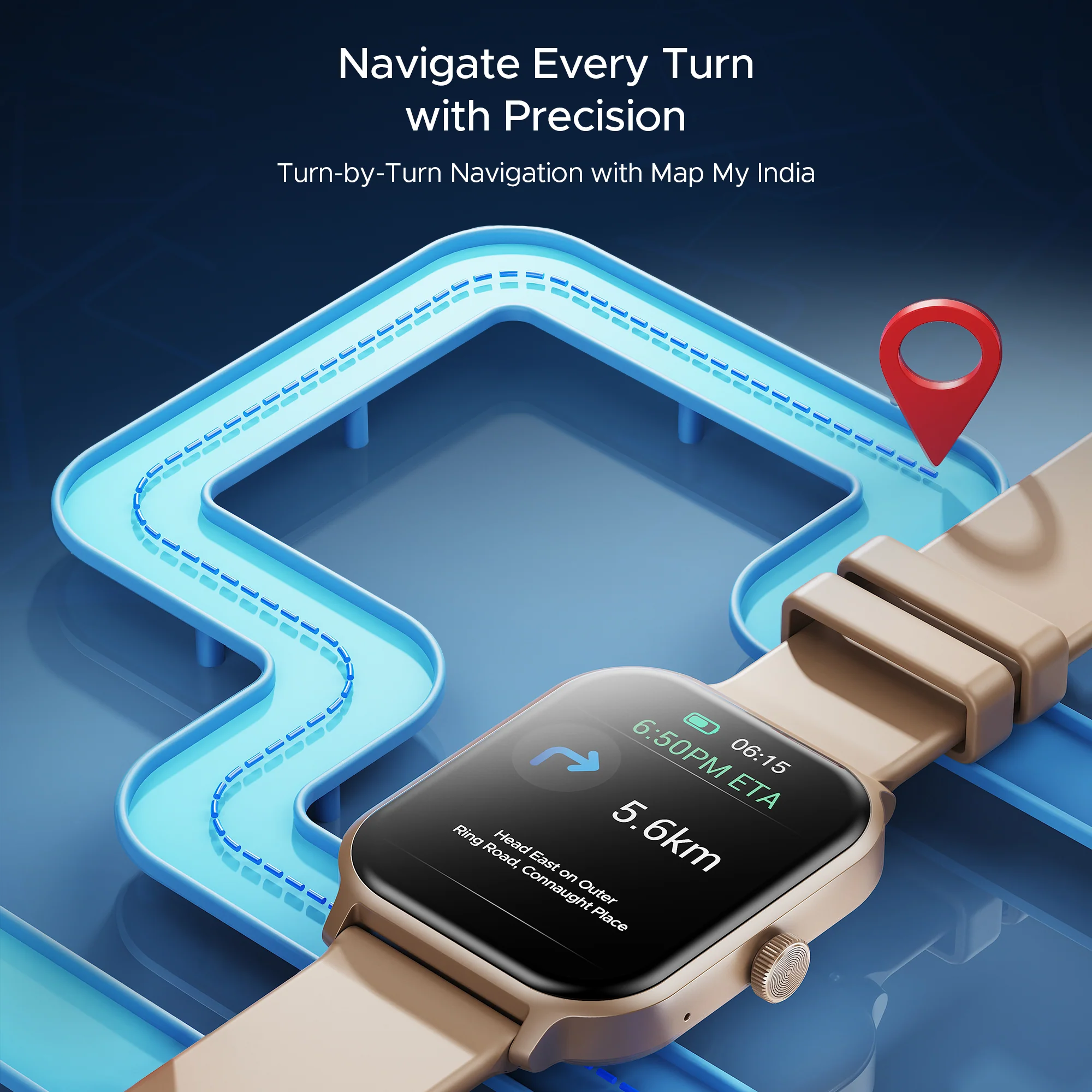 boAt Storm Call 3 Plus | Smartwatch with 1.96" HD Display, BT Calling, 700+ Activity Modes, SOS feature, Functional Crown - Image 8